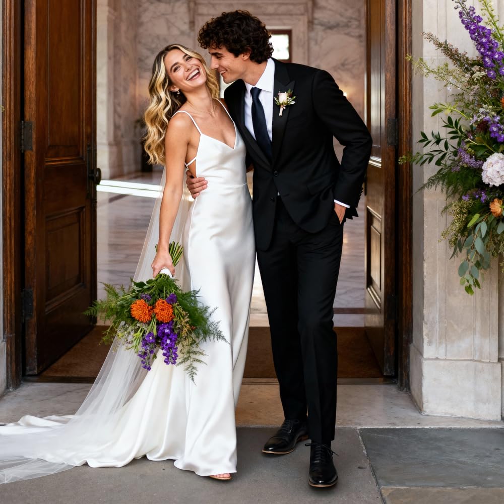 Bruno Marc Men's Lace Up Soft Cap-Toe Formal Dress Shoes