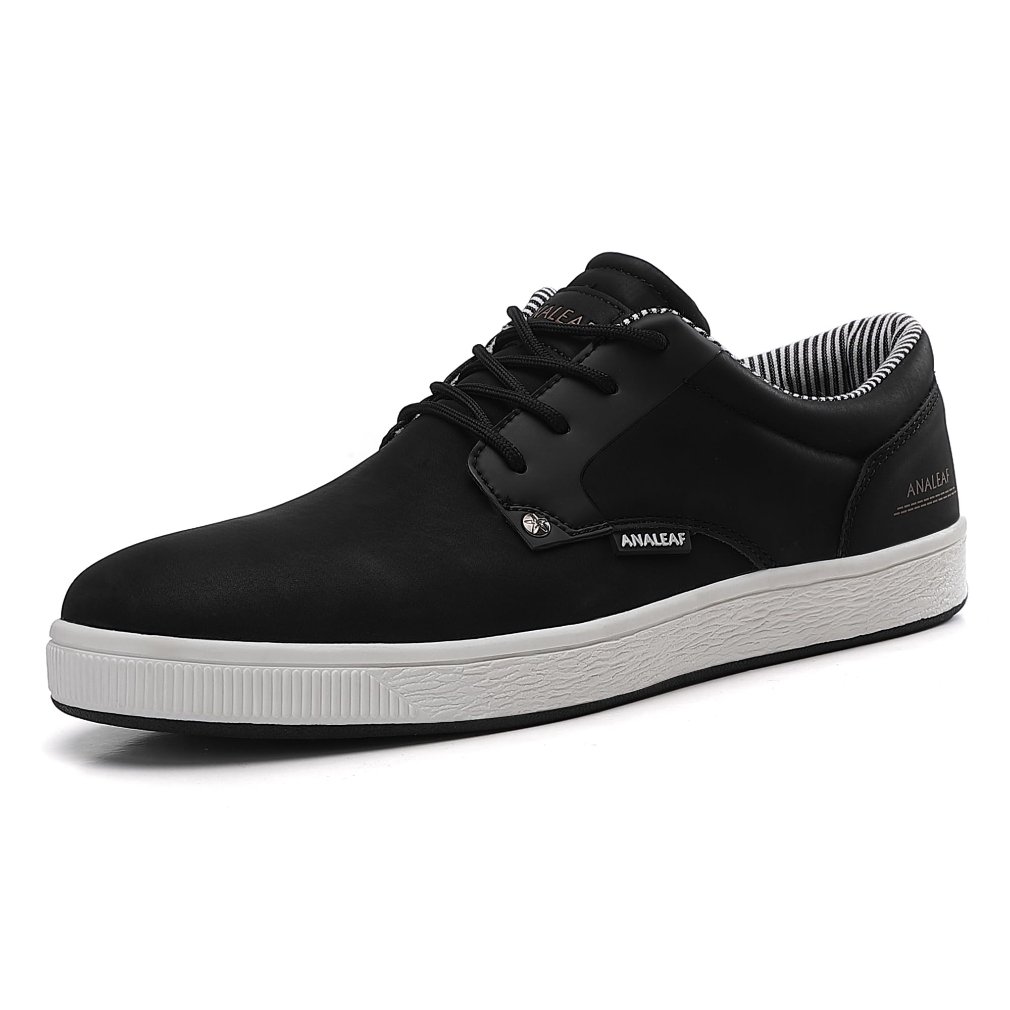 ANALEAF Mens Casual Oxfords Fashion Sneakers Soft Comfortable Lace-Up Dress Shoes