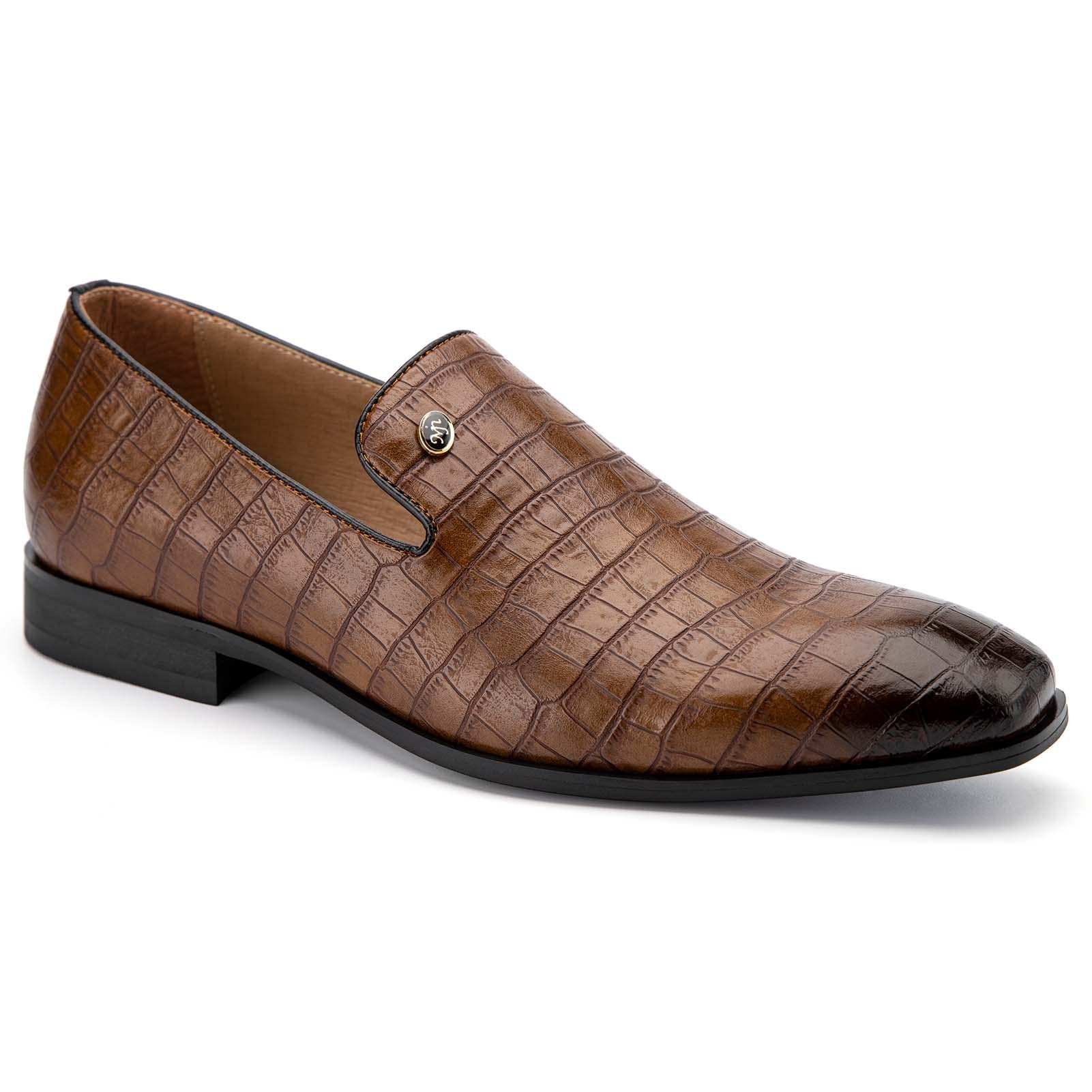 Meijiana Mens Loafers Wedding Dress Shoes Slip-On Loafers for Men Tuxedo Suit Shoes