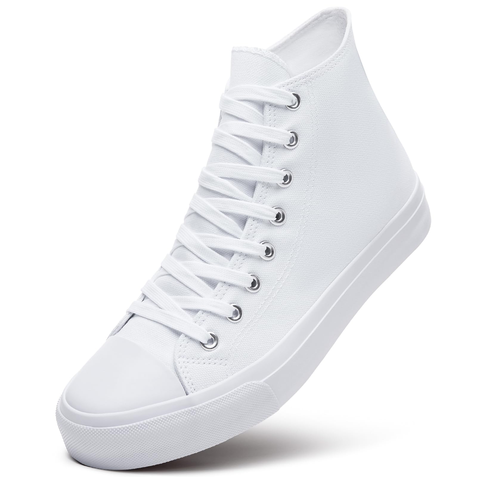 ZGR Men's High Top Canvas Sneakers Lace Up Classic Casual Walking Shoes