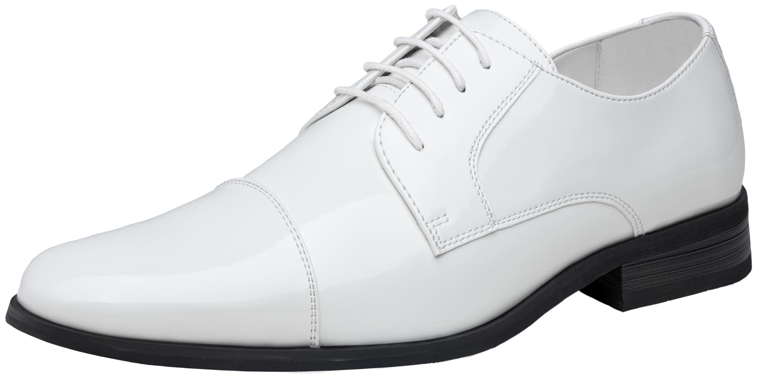 Jousen Mens Dress Shoes Tuxedo Patent Oxford Classic Comfortable Dress Shoes for Men