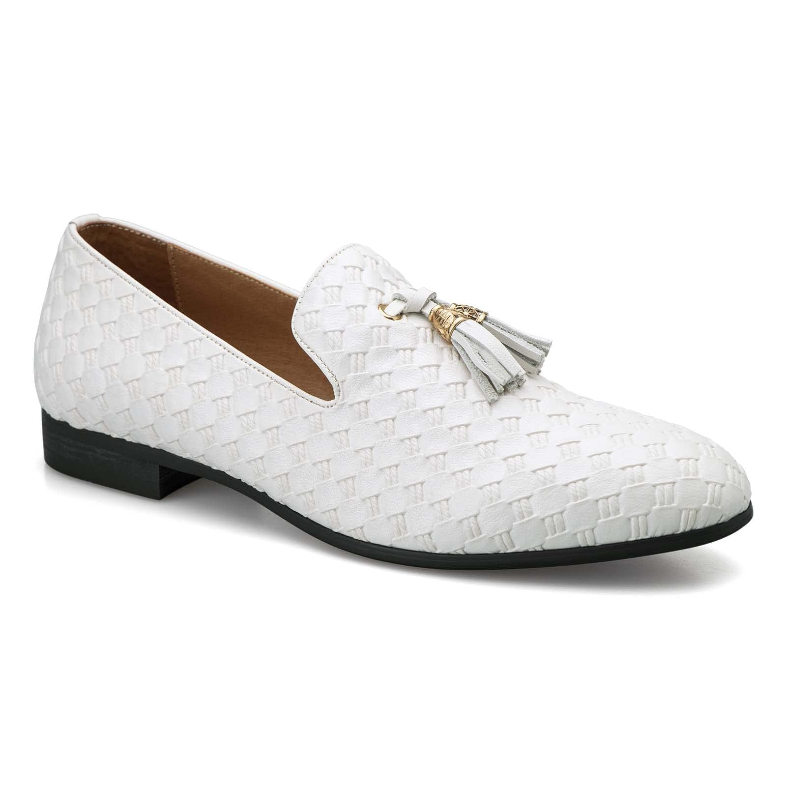 Meijiana Mens Loafers Wedding Dress Shoes Slip-On Loafers for Men Tuxedo Suit Shoes