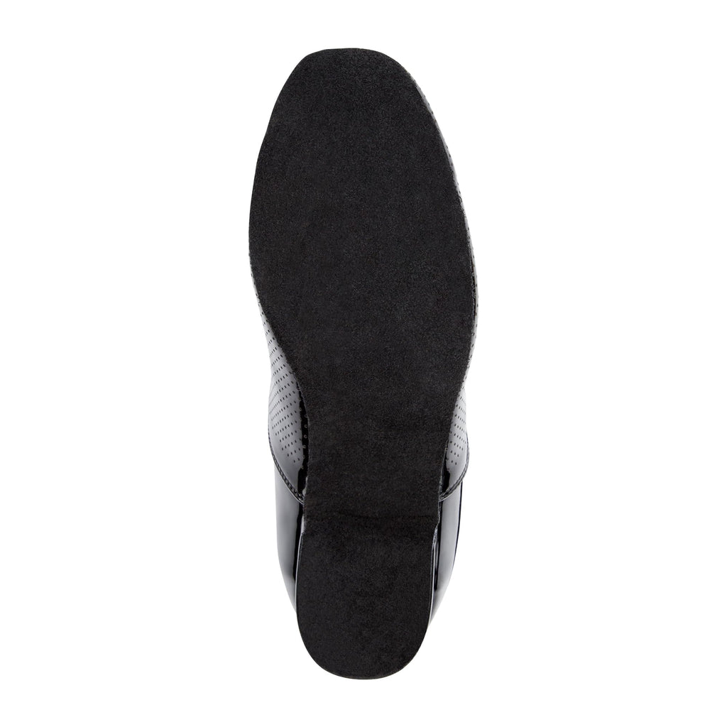 Linodes Breathable Men's Latin Dance Shoes 1 Inch Leather Sole Ballroom Salsa Tango Waltz Character Shoe