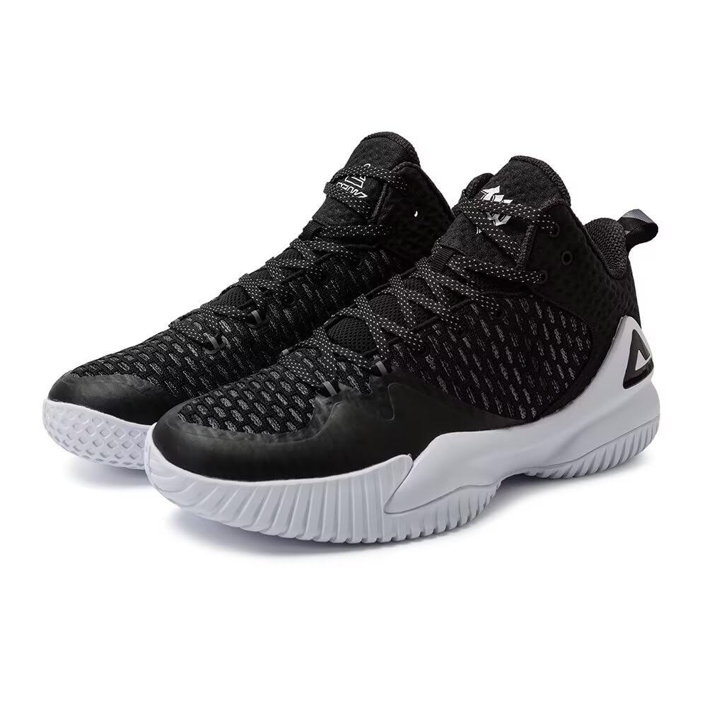 PEAK High Top Mens Basketball Shoes Lou Williams Streetball Master Breathable Outdoor Sneakers Cushioning Shoes for Fitness