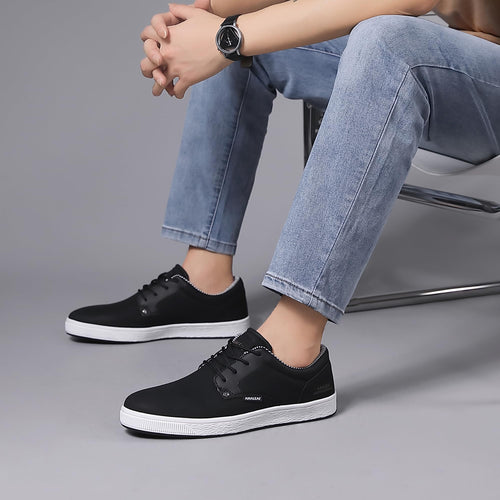 ANALEAF Mens Casual Oxfords Fashion Sneakers Soft Comfortable Lace-Up Dress Shoes