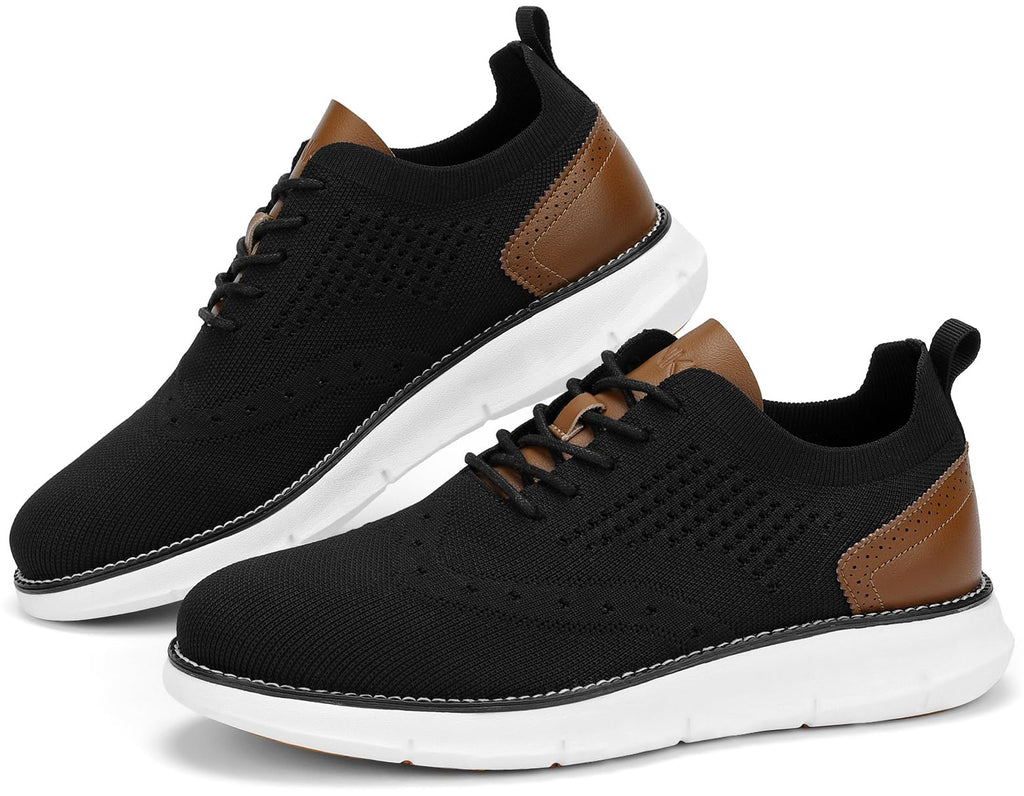 SVNKE Men's Fashion Dress Shoes Casual Oxfords Sneakers Business Breeze Tennis Comfortable Lightweight Walking