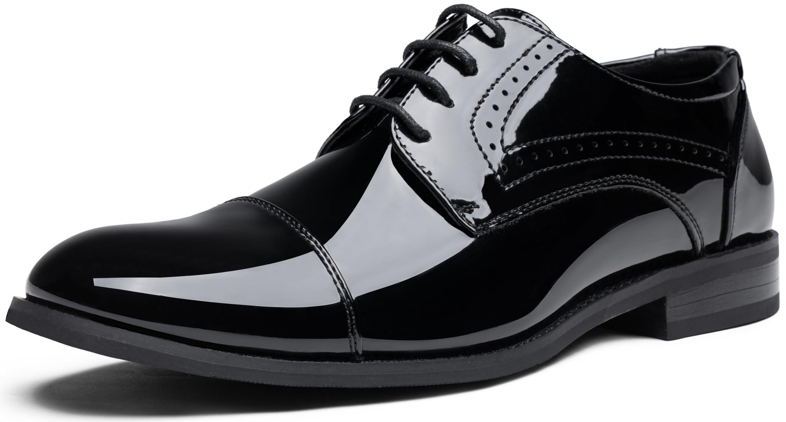 Vostey Men's Dress Shoes Classic Wingtip Brogue Men Oxfords