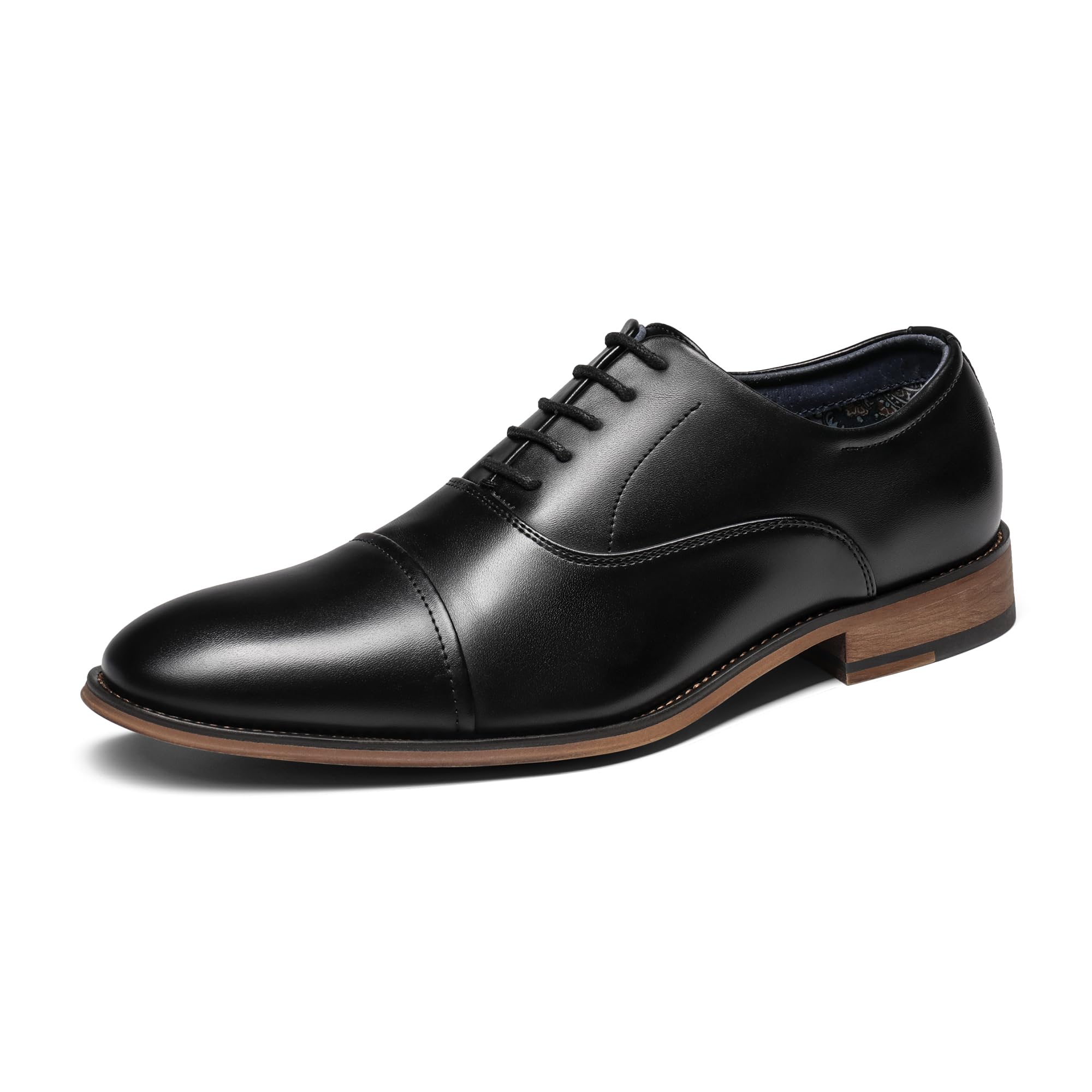 Bruno Marc Men's Lace Up Soft Cap-Toe Formal Dress Shoes