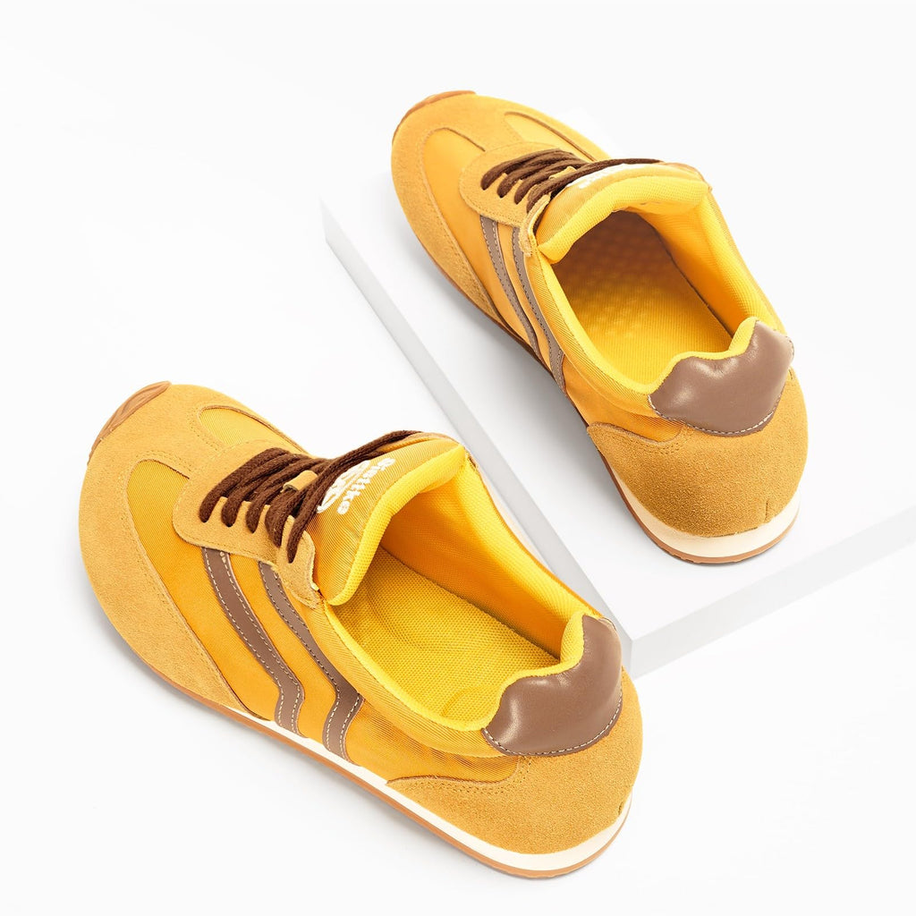 Casual Sneakers for Men Wide Width Fashion Sneakers Genuine Leather Trendy Lace-Up Walking Shoes Lightweight Comfort Non Slip for Outdoor with Memory Foam Insole