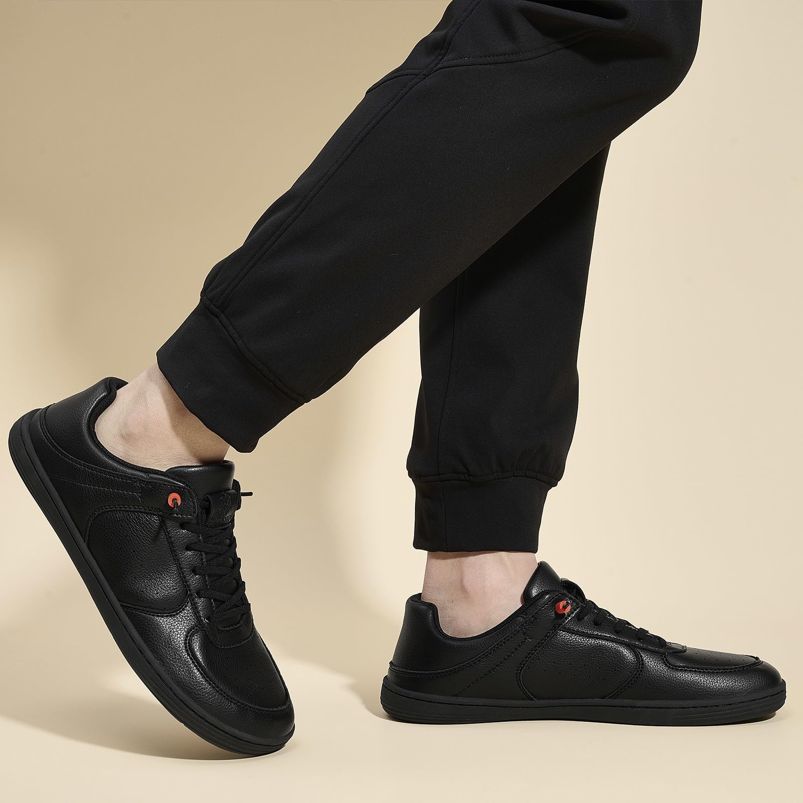 Pulltop Barefoot Wide Toe Box Shoes for Men - Minimalist Barefoot Dress Shoes Sneakers Zero Drop Slip on Walking Non Slip Shoes for Men