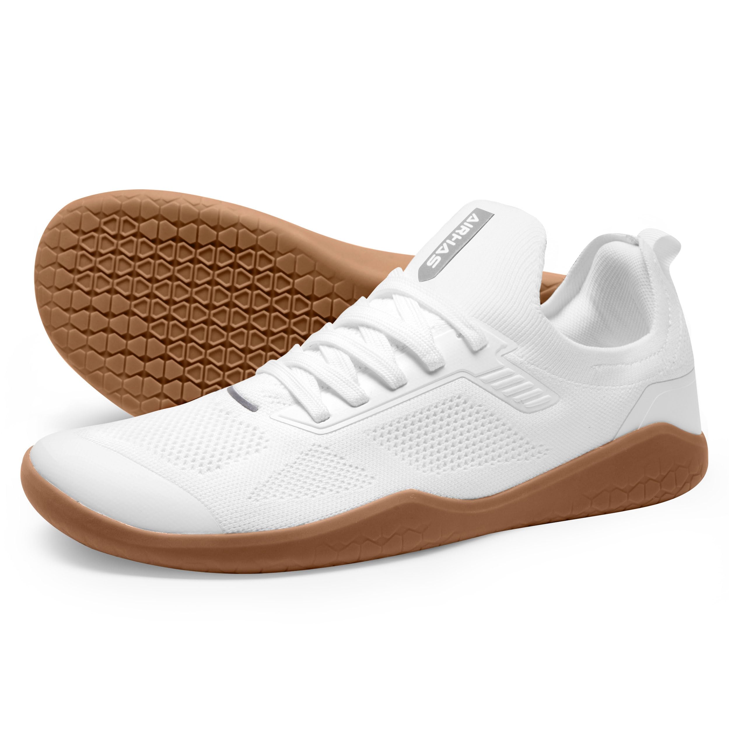 AIRHAS Men's Barefoot Shoes Zero Drop Wide Toe Box Minimalist Gym Shoes for Men Deadlift Cross Training Sneakers