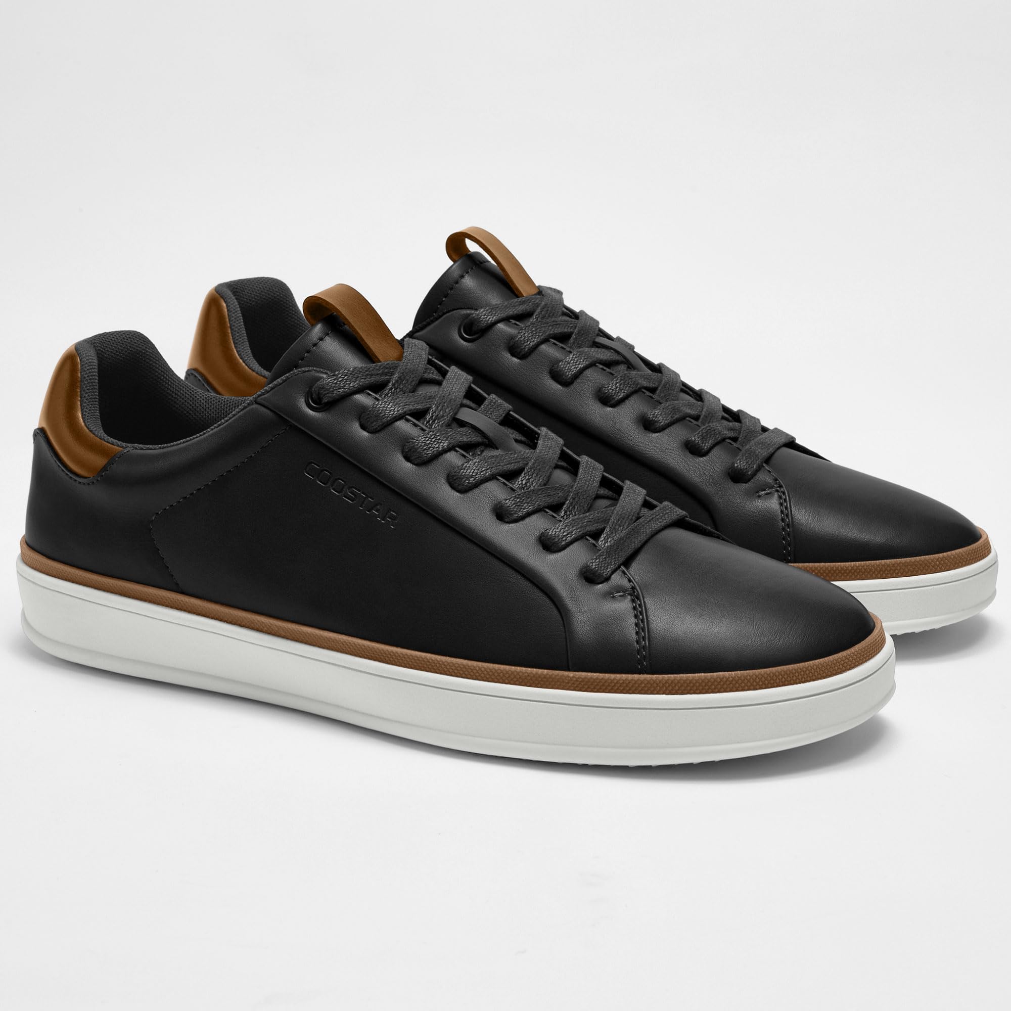 Coostar Mens Casual Shoes Comfortable Dress Sneakers Classic Lace-up Shoe Lightweight