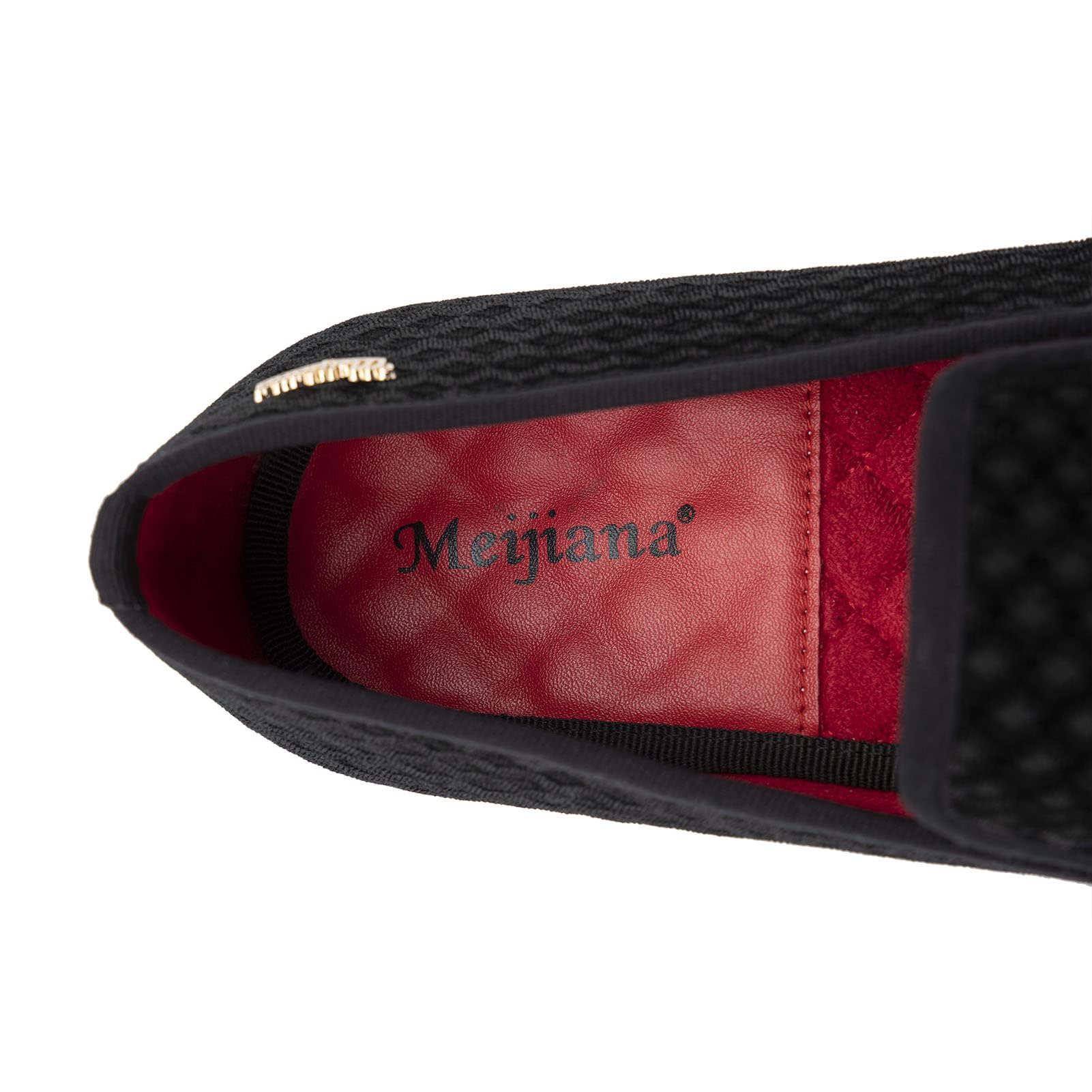 Meijiana Mens Loafers Wedding Dress Shoes Slip-On Loafers for Men Tuxedo Suit Shoes