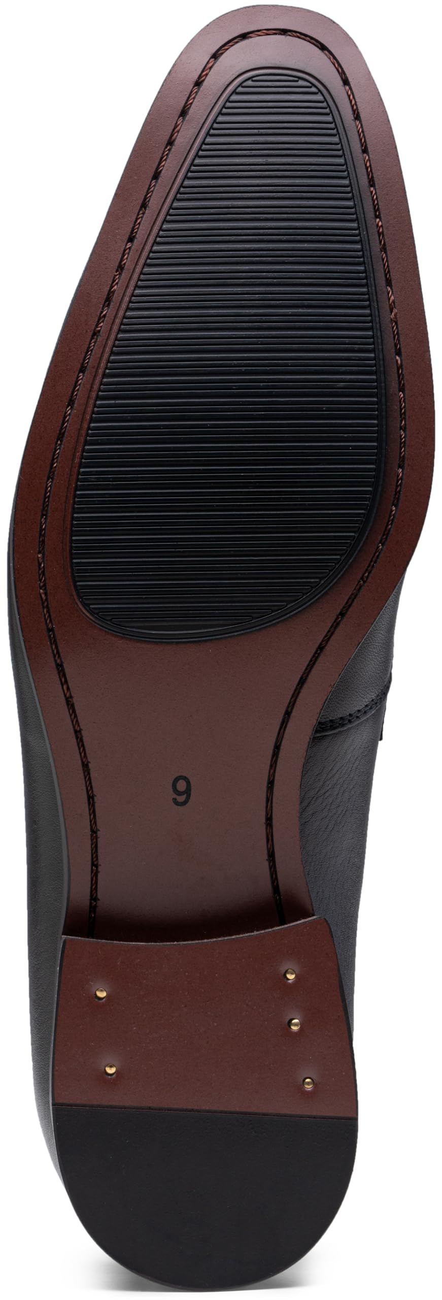 Jousen Men's Loafers Dress Shoes Premium Leather Slip on Loafers for Men (AMY3057A Black 10.5)