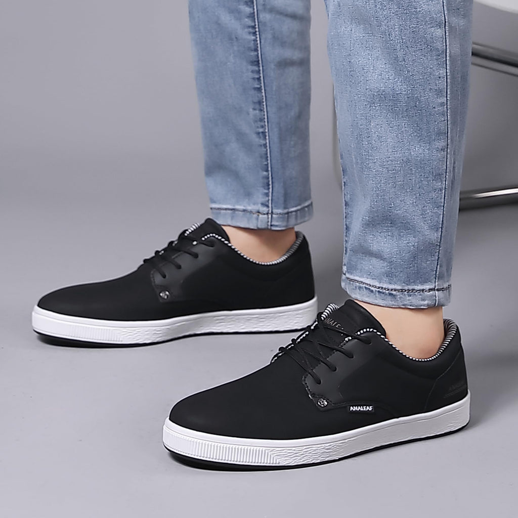 ANALEAF Mens Casual Oxfords Fashion Sneakers Soft Comfortable Lace-Up Dress Shoes