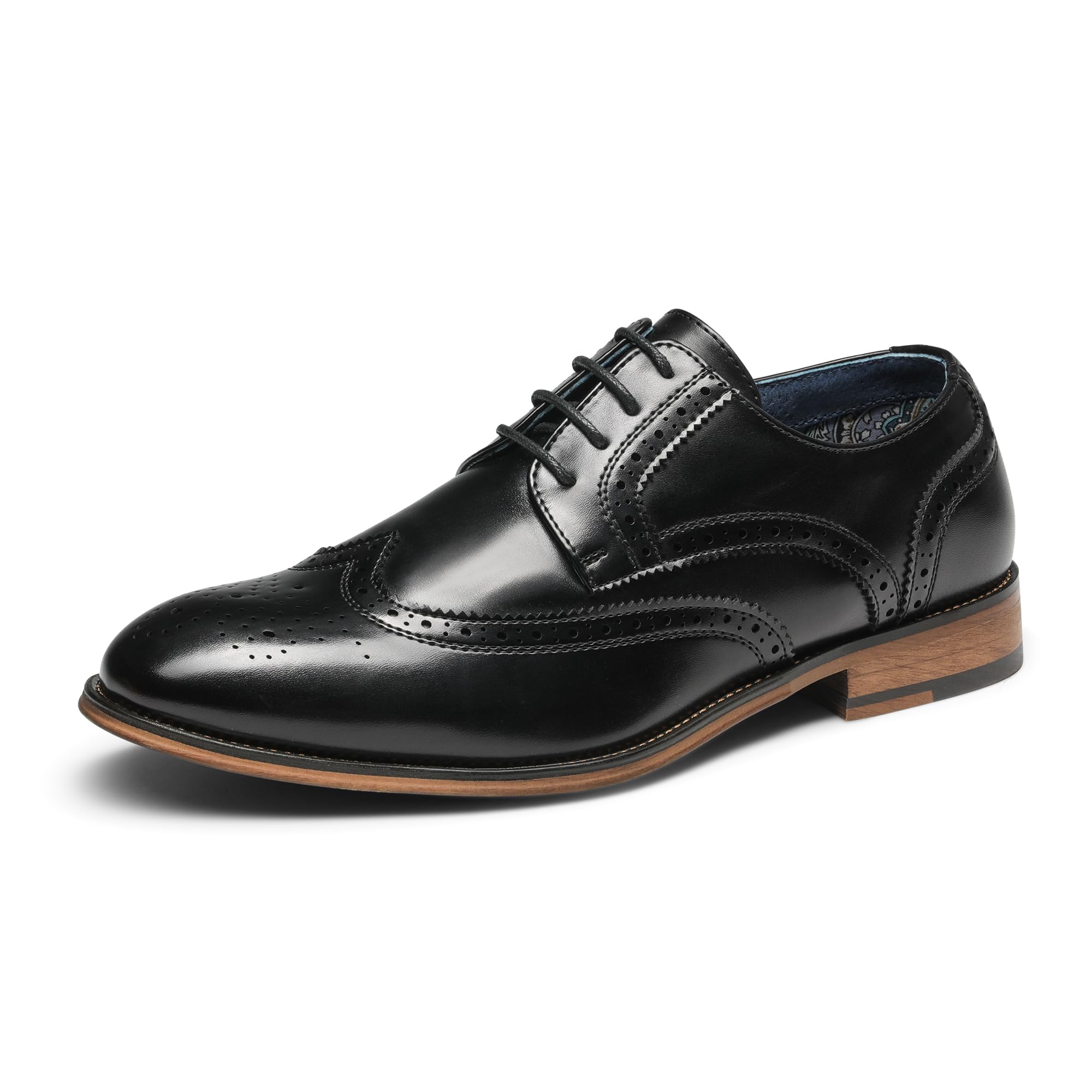 Bruno Marc Men's Lace Up Soft Cap-Toe Formal Dress Shoes