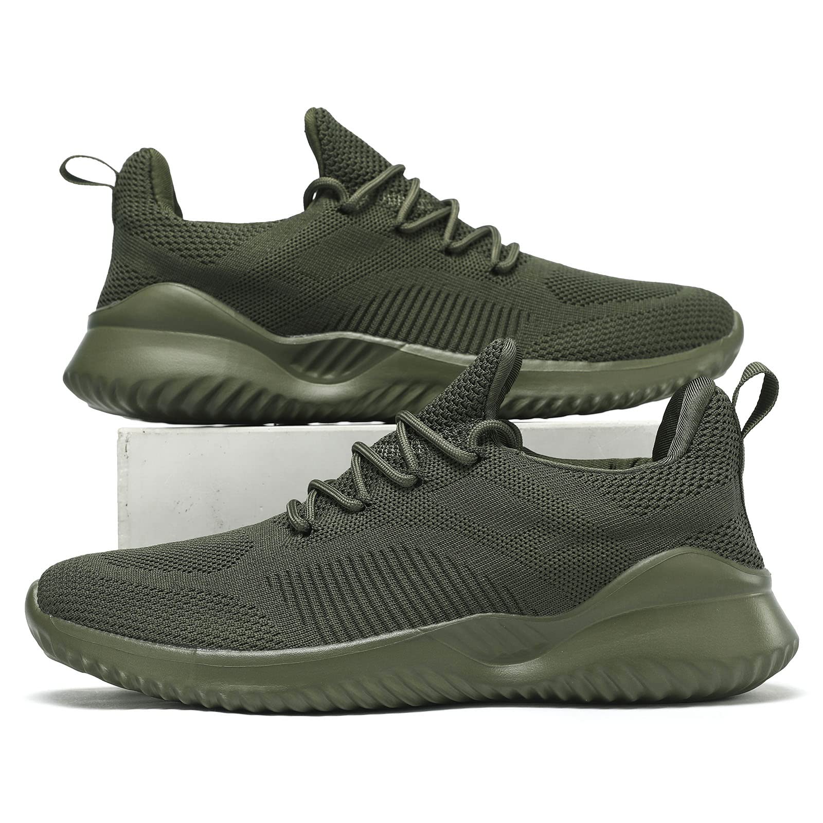 Kapsen Men's Non Slip Running Shoes Ultra Light Breathable Casual Walking Shoes Fashion Sneakers Mesh Workout Sports Shoes