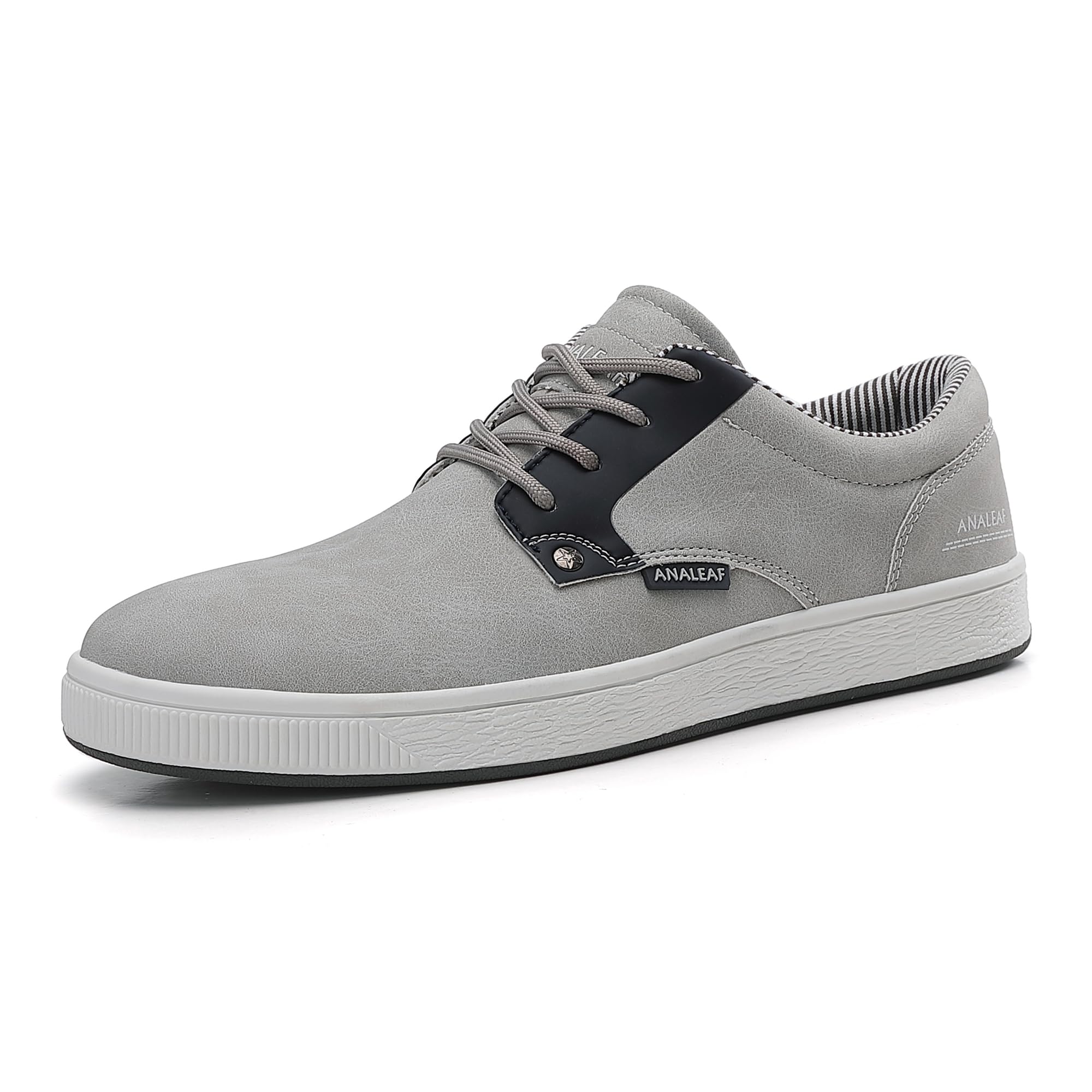 ANALEAF Mens Casual Oxfords Fashion Sneakers Soft Comfortable Lace-Up Dress Shoes