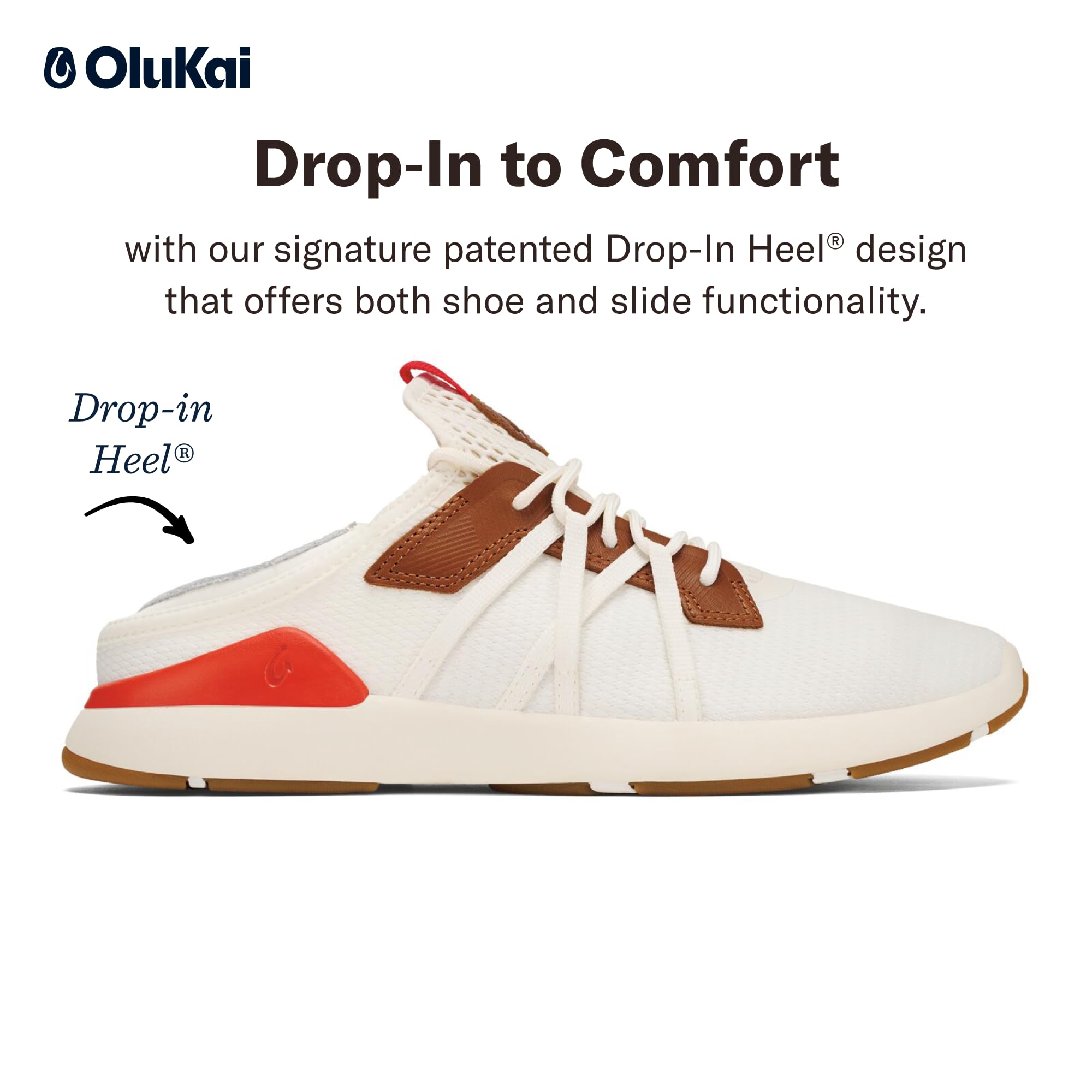 OLUKAI Mio Li Men's Everyday Athletic Shoes, Versatile & Casual Sneaker, Breathable & Comfortable Mesh, Cushioned Arch Support & Secure Fit