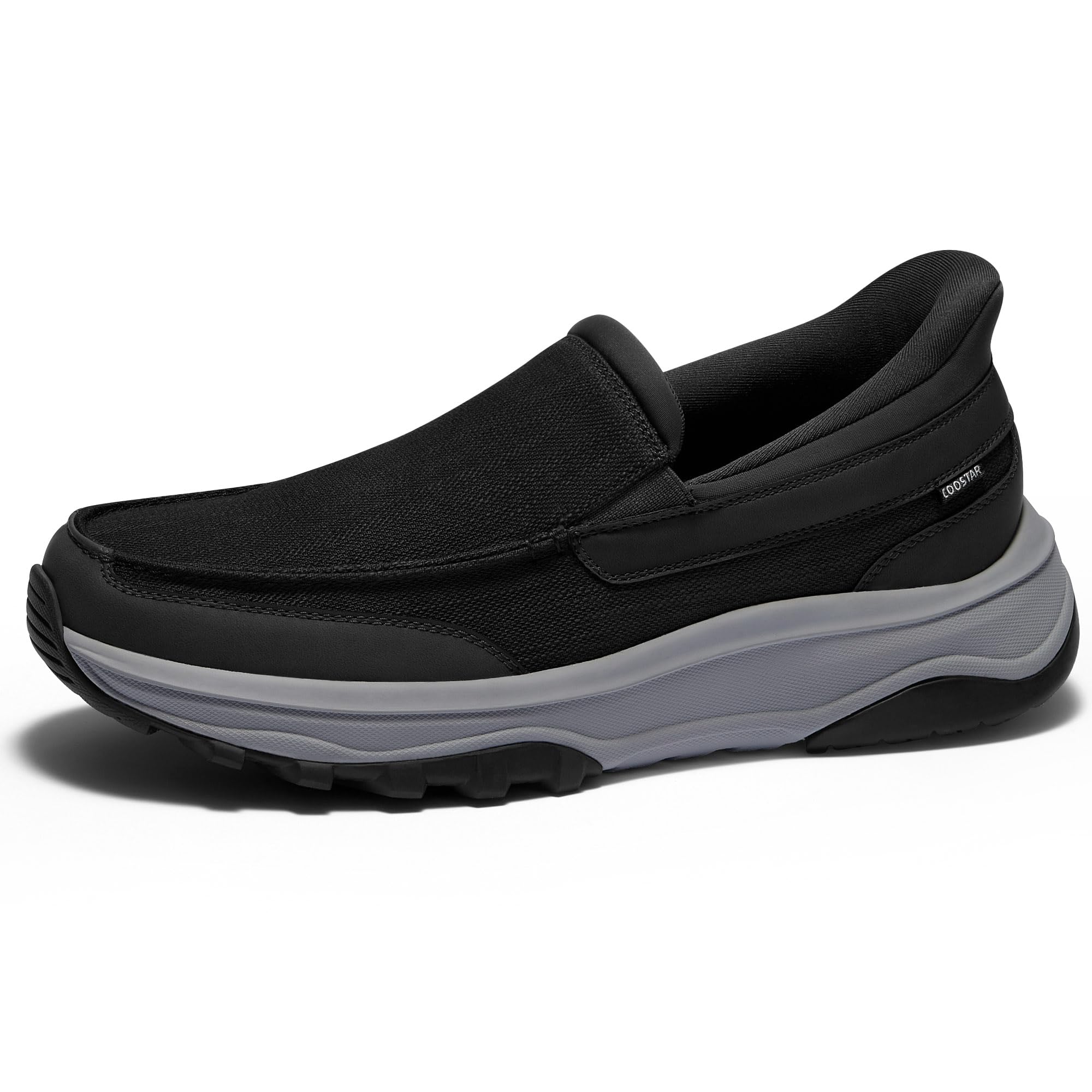 Coostar Slip On Shoes for Men Orthopedic Walking Loafers with Arch Support Canvas Shoe Casual