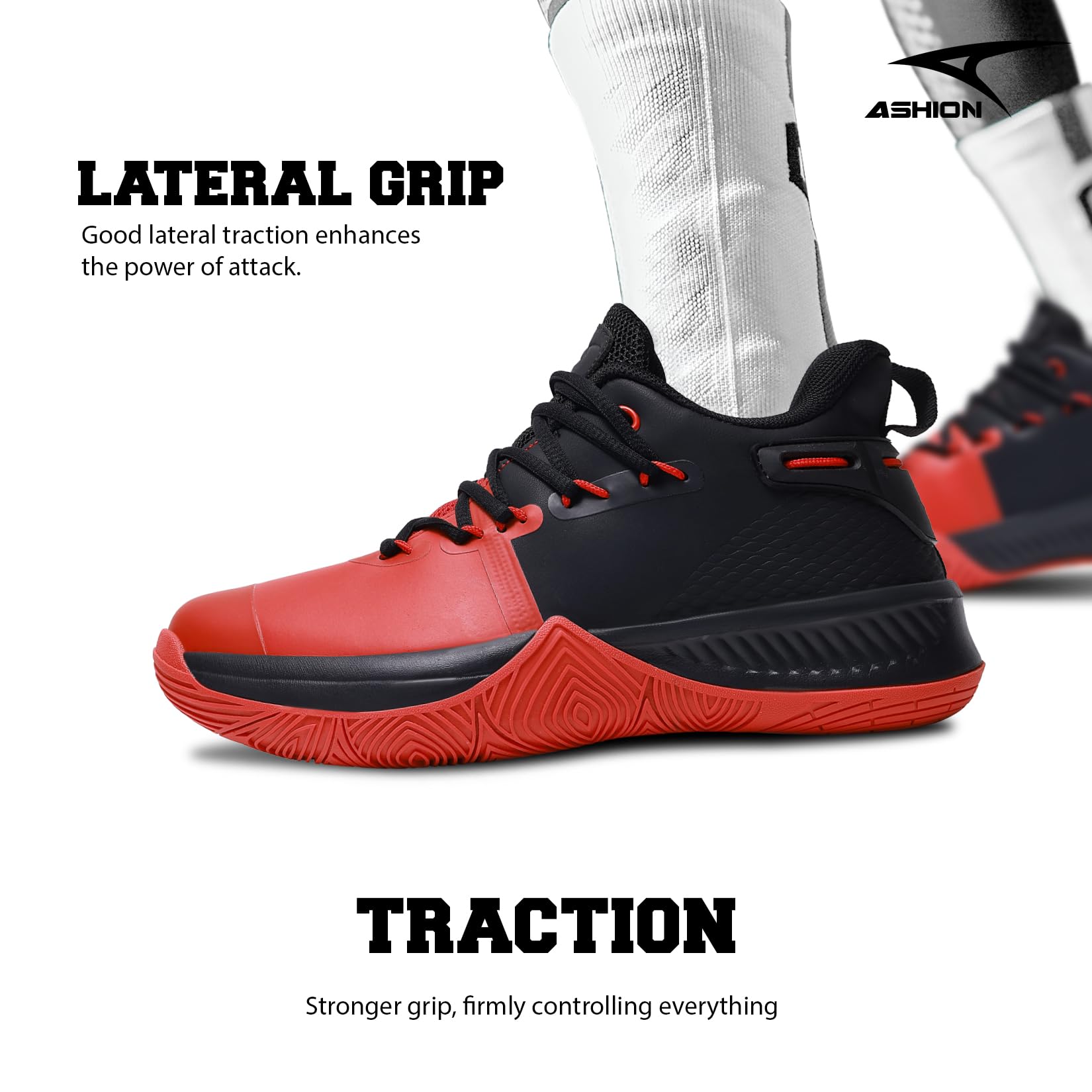 ASHION Men's Lightweight Basketball Shoes