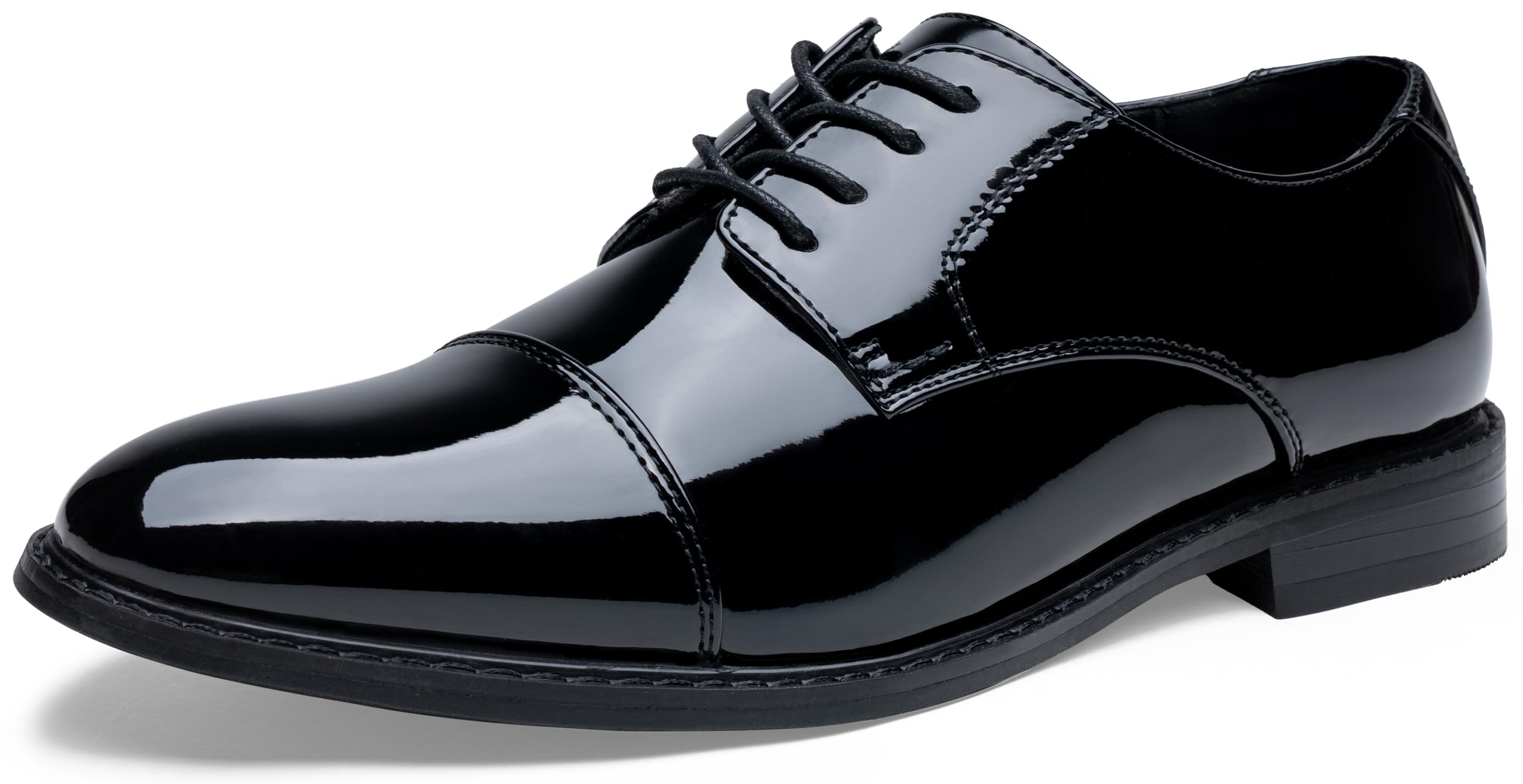 Jousen Men's Dress Cap Toe Shoes Wingtip Brogue Oxfords for Men Business Formal Derby Shoes