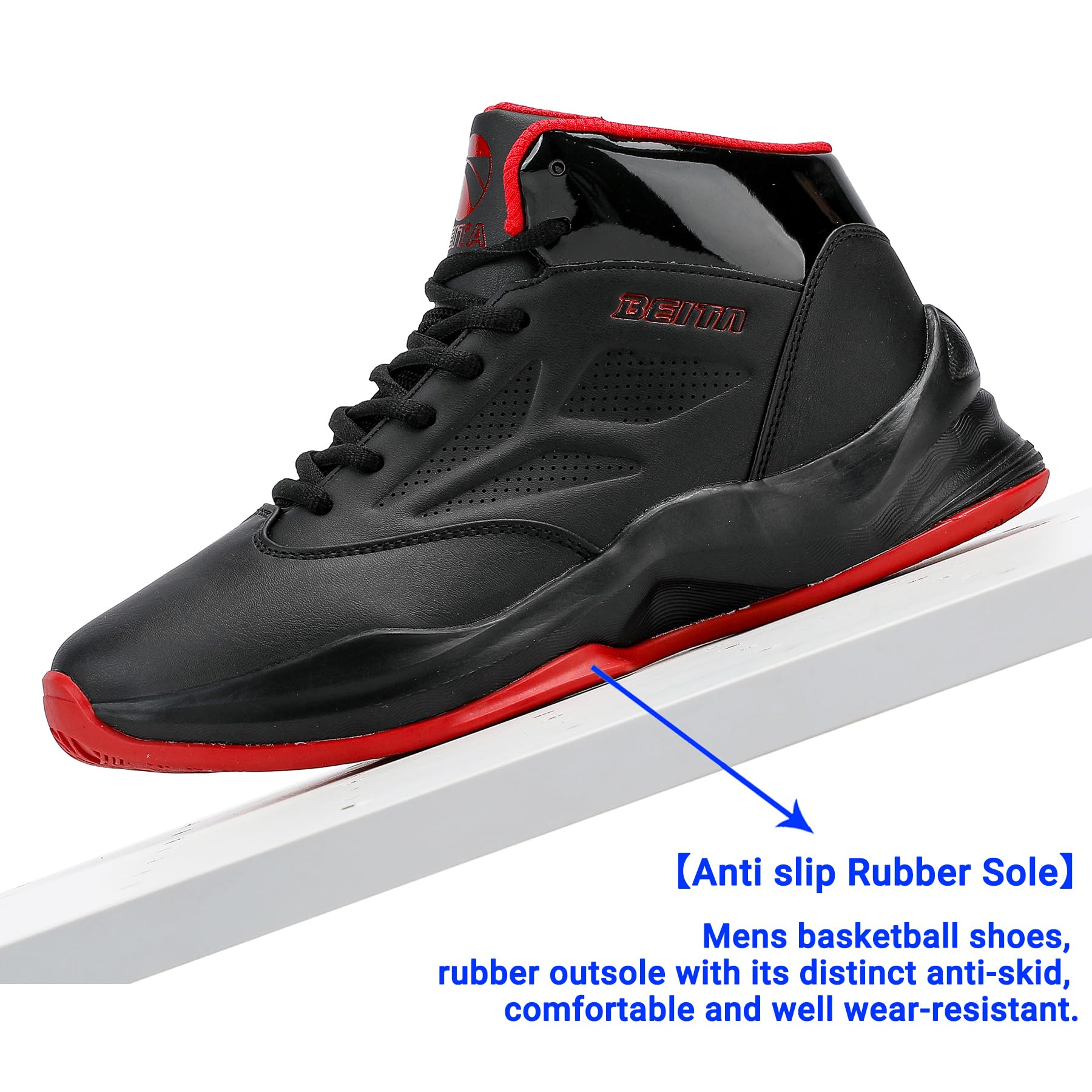 Beita High Upper Basketball Shoes for Men Sneakers Breathable Sports Shoes Anti Slip