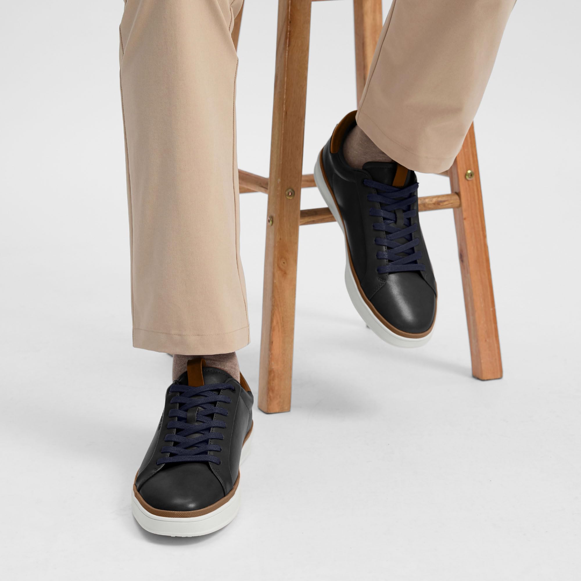 Coostar Mens Casual Shoes Comfortable Dress Sneakers Classic Lace-up Shoe Lightweight