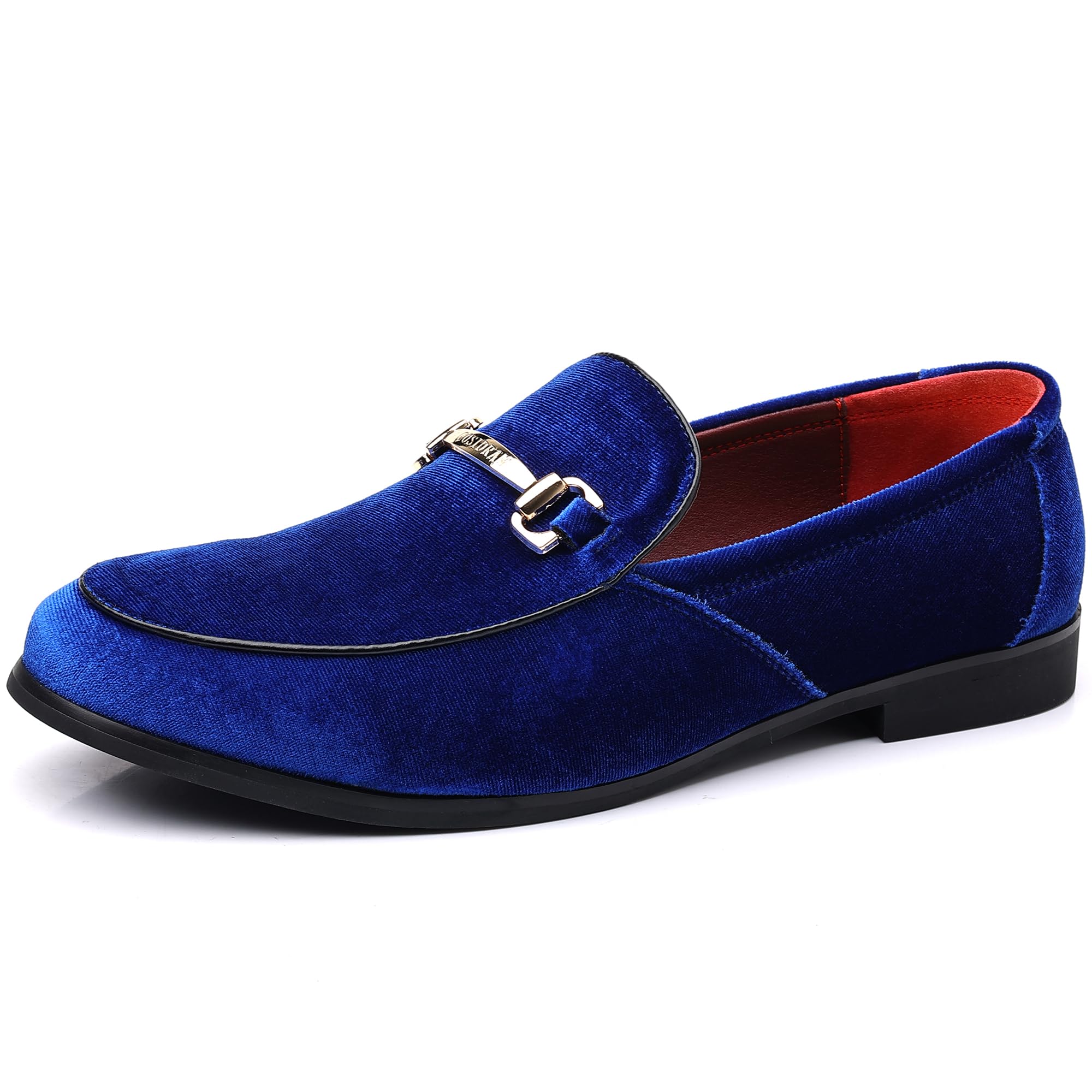 COSIDRAM Mens Dress Shoes Loafers Business Classic Suede Luxury Copper Chain Party Wedding Moccasins for Male