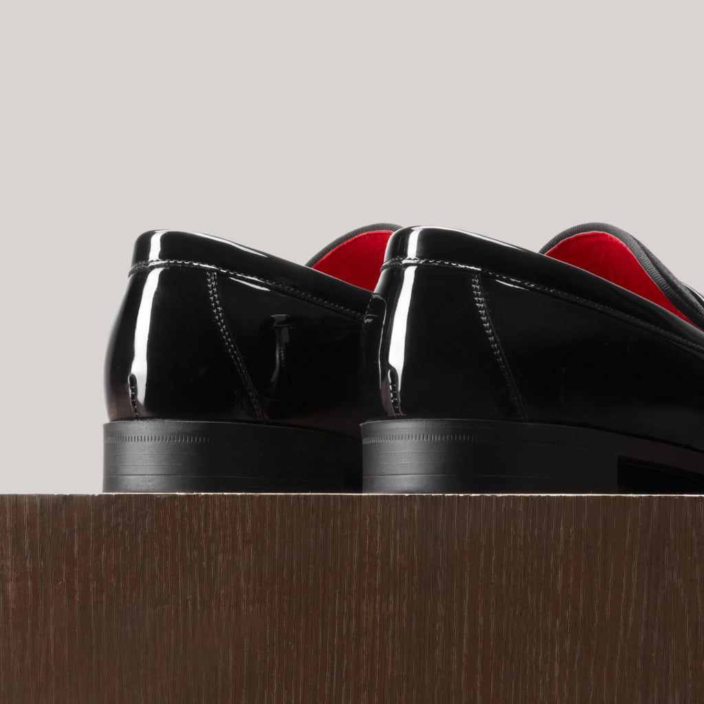 Bruno Marc Men's Tuxedo Patent Loafers Classic Velvet Slip-on Dress Shoes