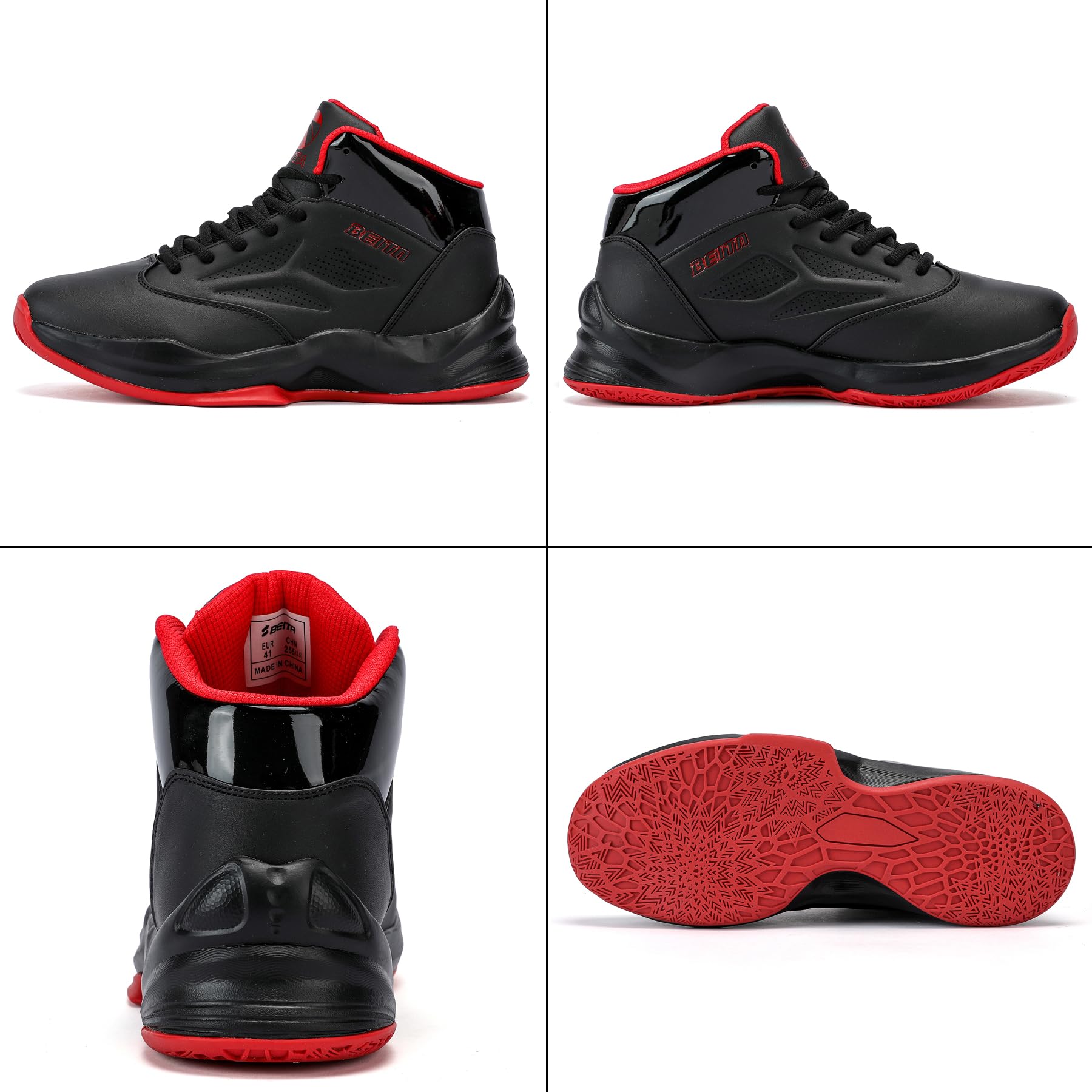 Beita High Upper Basketball Shoes for Men Sneakers Breathable Sports Shoes Anti Slip