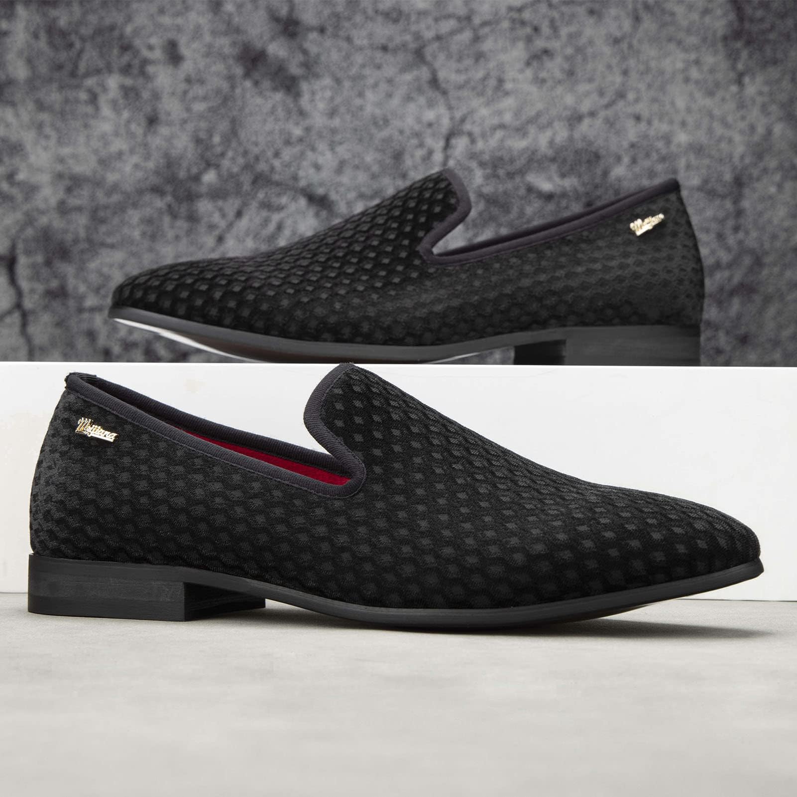 Meijiana Mens Loafers Wedding Dress Shoes Slip-On Loafers for Men Tuxedo Suit Shoes