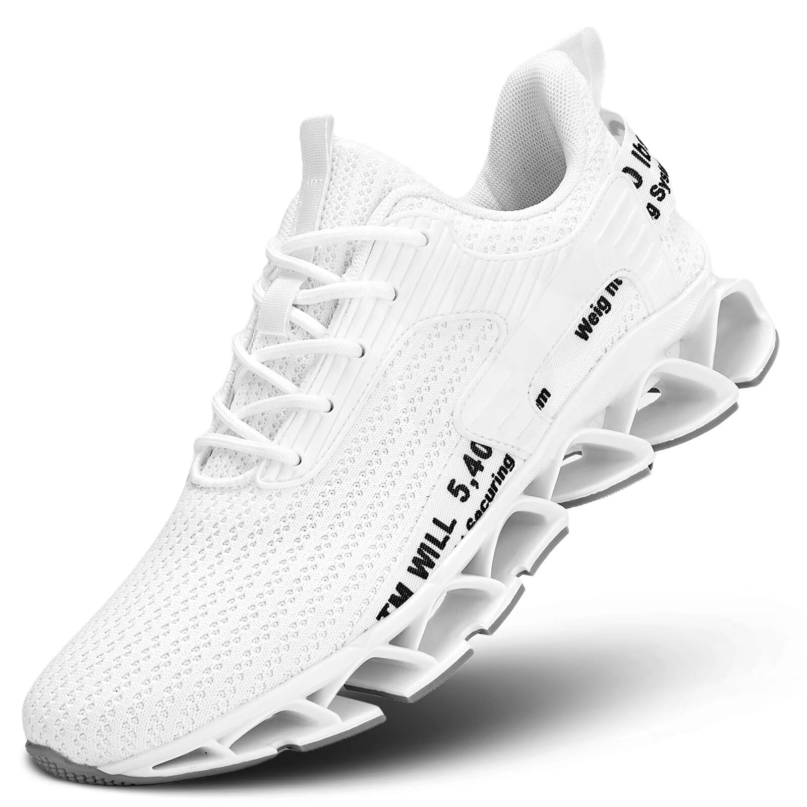 Vooncosir Men's Fashion Sneakers Breathable Mesh Running Shoes Blade Non Slip Soft Sole Casual Athletic Walking Shoes