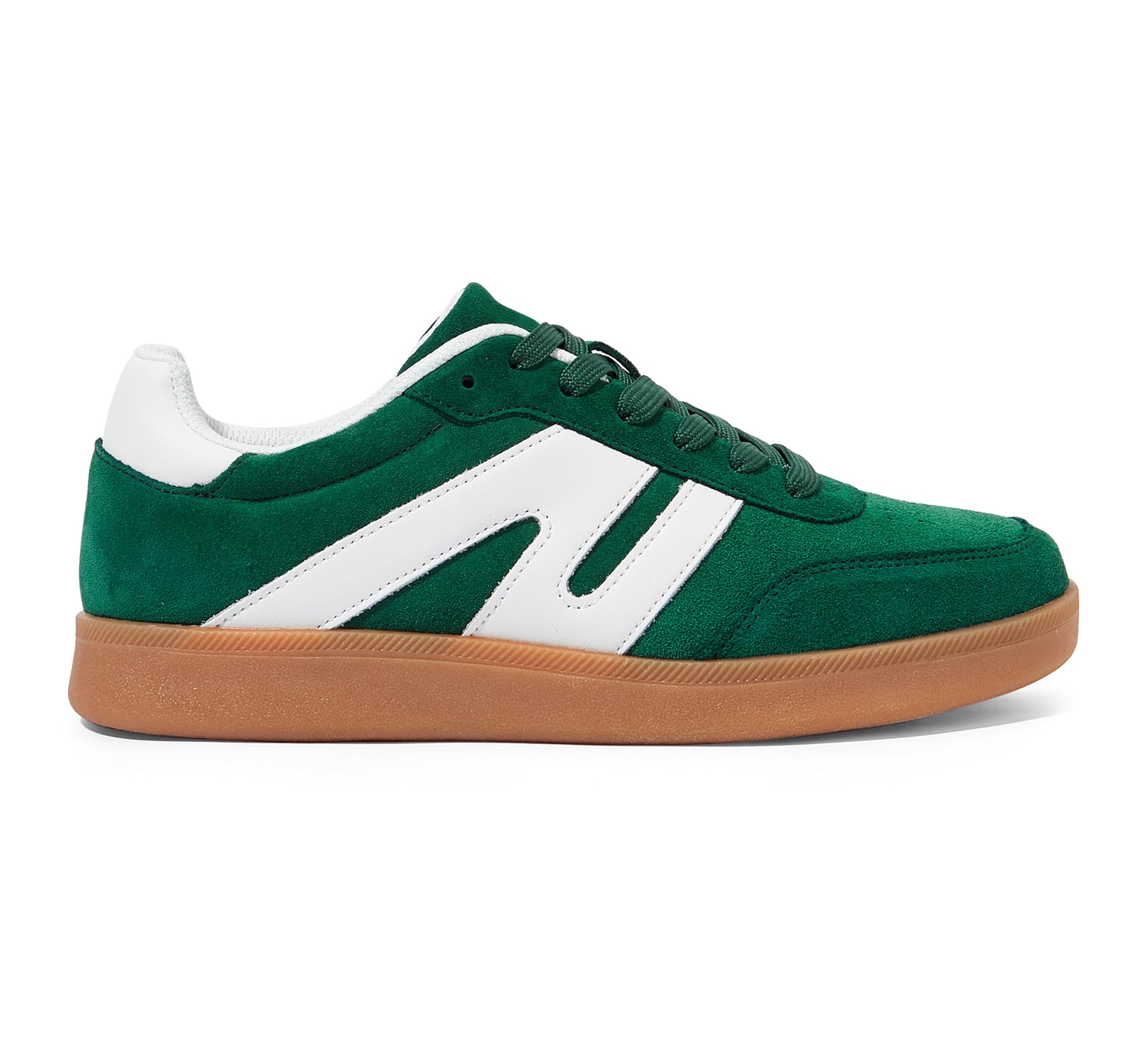 LUCKY STEP Men's Retro Fashion Sneakers Low Top Comfort Trainers Casual Lightweight Classic Walking Shoes