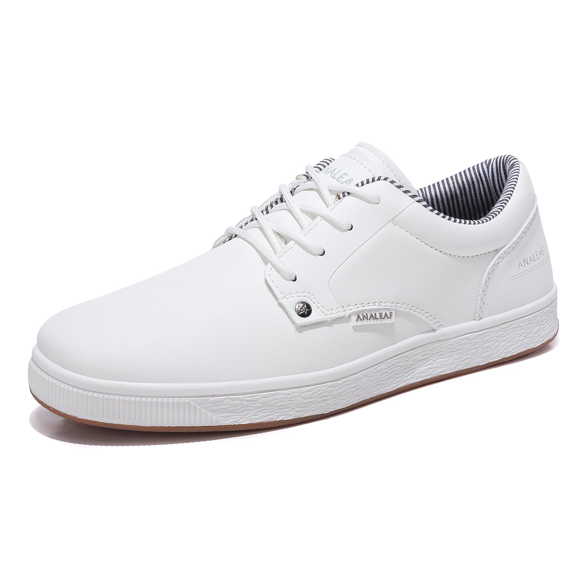 ANALEAF Mens Casual Oxfords Fashion Sneakers Soft Comfortable Lace-Up Dress Shoes