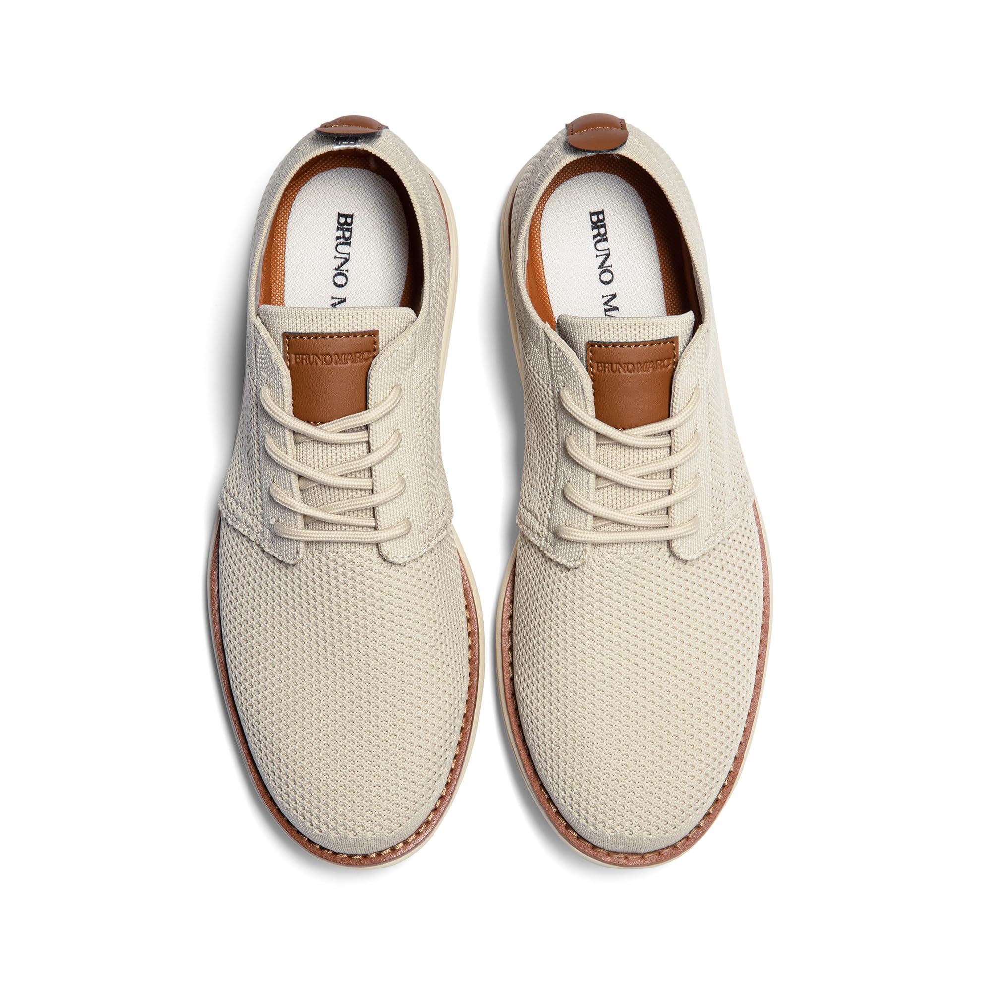 Bruno Marc Men's KnitFlex Breeze Mesh Sneakers Oxford Lace-up Lightweight Casual Walking Shoes