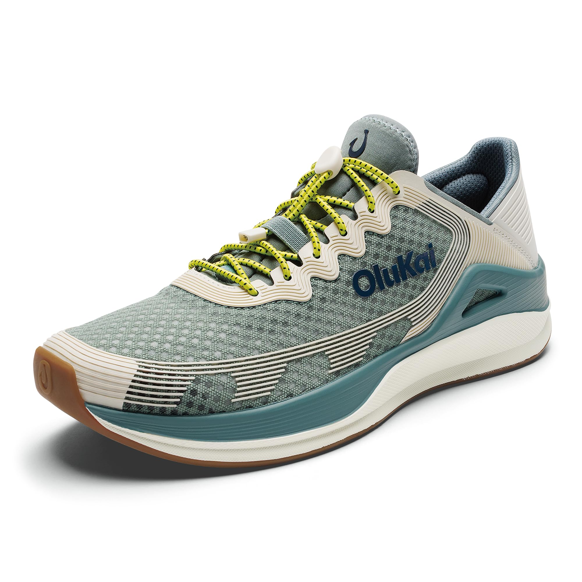 OLUKAI 'Ahi Men’s Performance Marine Shoes, Water-Ready Sneakers with Customized Lacing Fit, Lightweight & Breathable, Enhanced Grip & Traction
