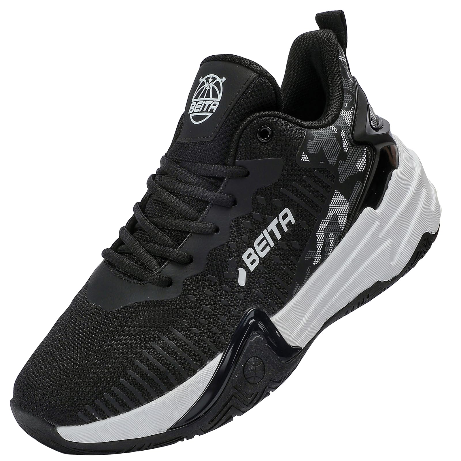 Beita High Upper Basketball Shoes for Men Sneakers Breathable Sports Shoes Anti Slip