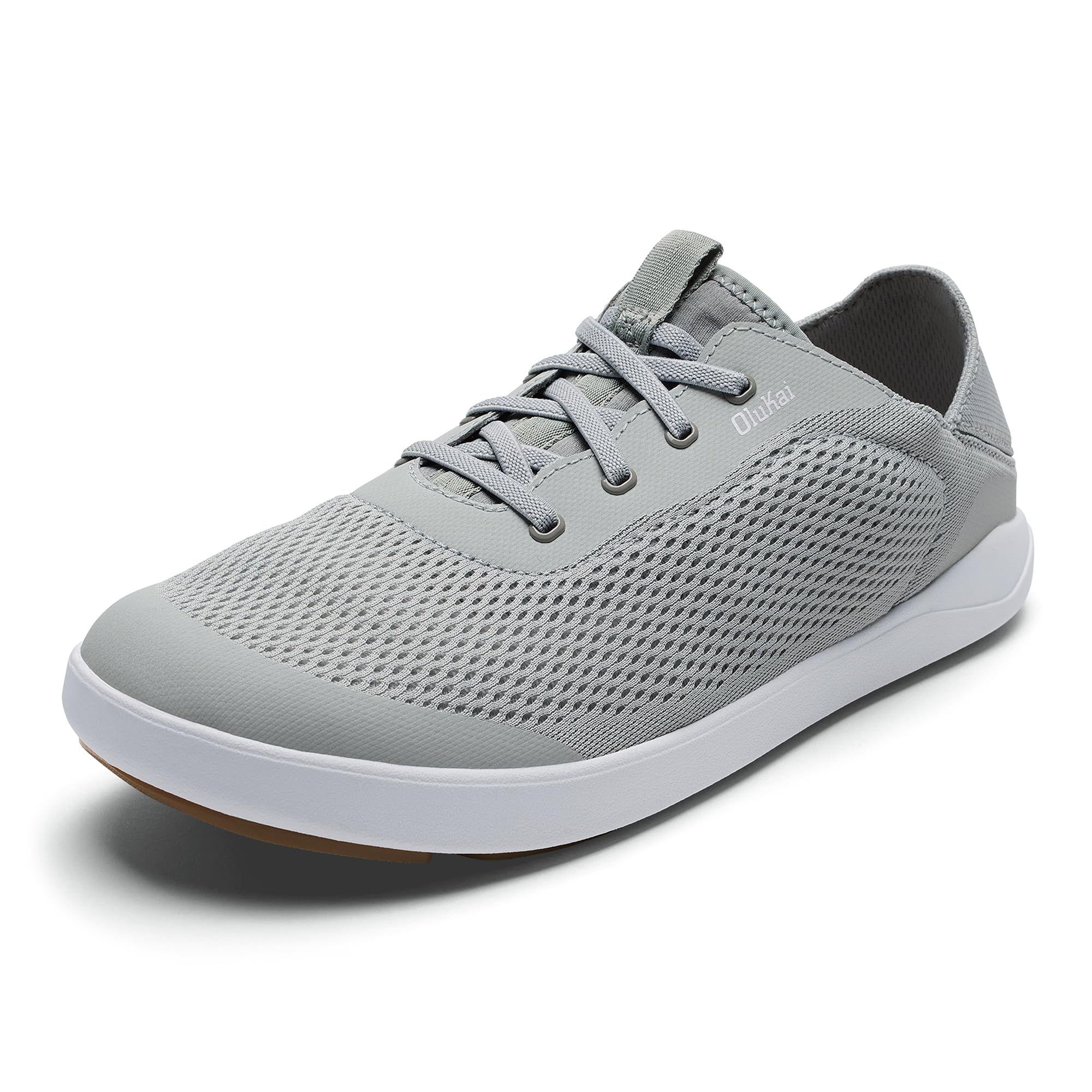 OLUKAI 'Ahi Men’s Performance Marine Shoes, Water-Ready Sneakers with Customized Lacing Fit, Lightweight & Breathable, Enhanced Grip & Traction