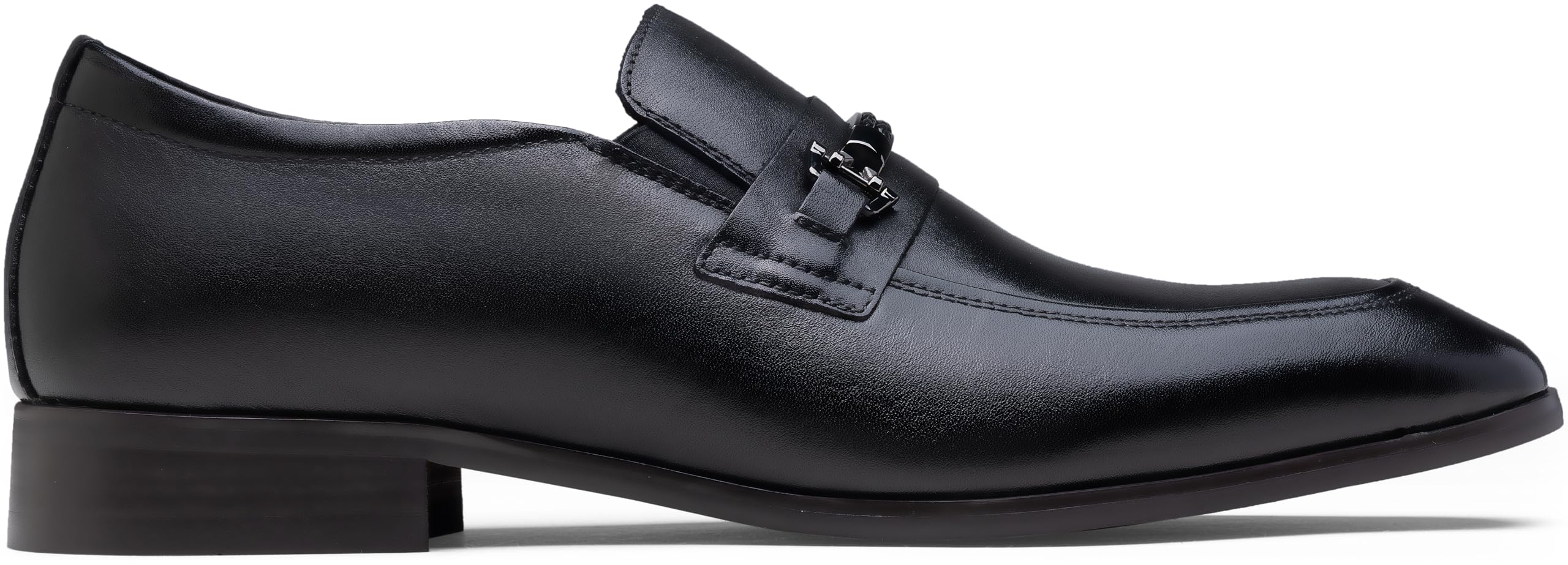 Jousen Men's Loafers Dress Shoes Premium Leather Slip on Loafers for Men (AMY3057A Black 10.5)