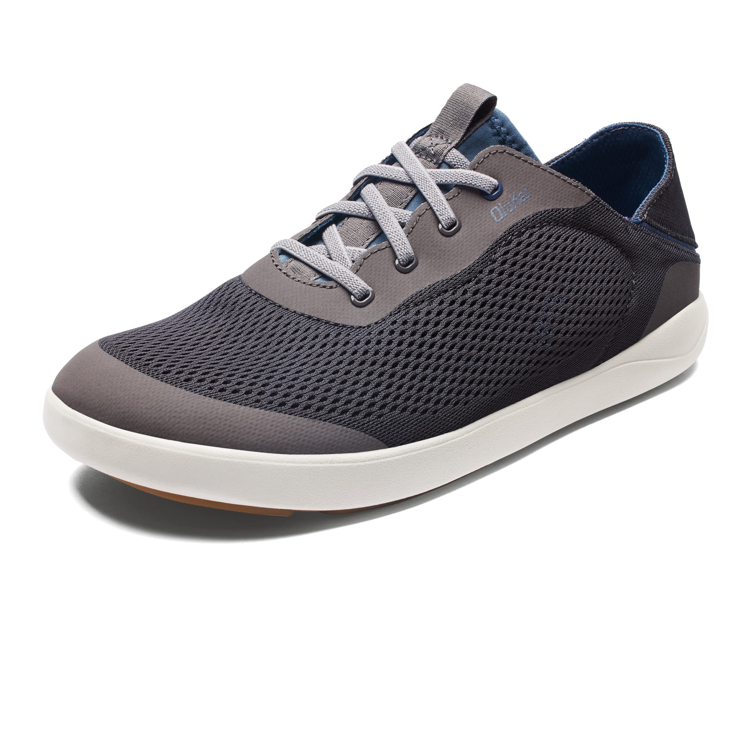 OLUKAI 'Ahi Men’s Performance Marine Shoes, Water-Ready Sneakers with Customized Lacing Fit, Lightweight & Breathable, Enhanced Grip & Traction