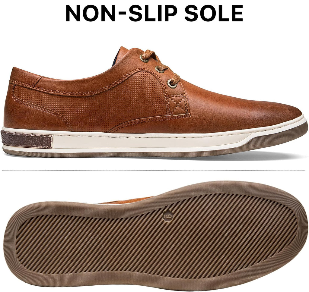 Jousen Men's Fashion Sneakers Classic Retro Casual Shoes for Men Breathable Business Dress Sneaker