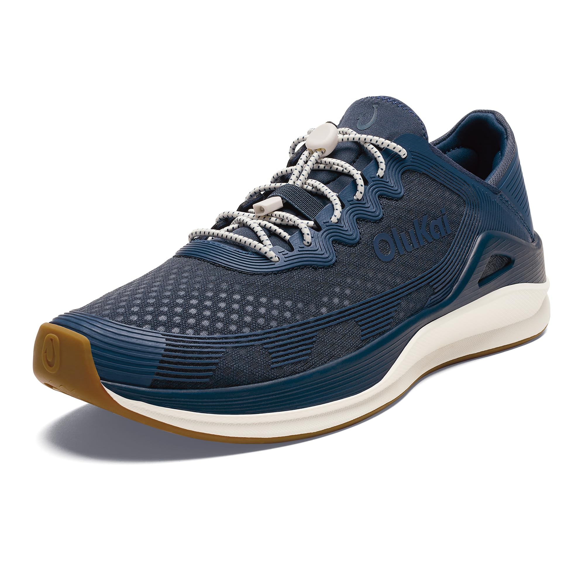 OLUKAI 'Ahi Men’s Performance Marine Shoes, Water-Ready Sneakers with Customized Lacing Fit, Lightweight & Breathable, Enhanced Grip & Traction
