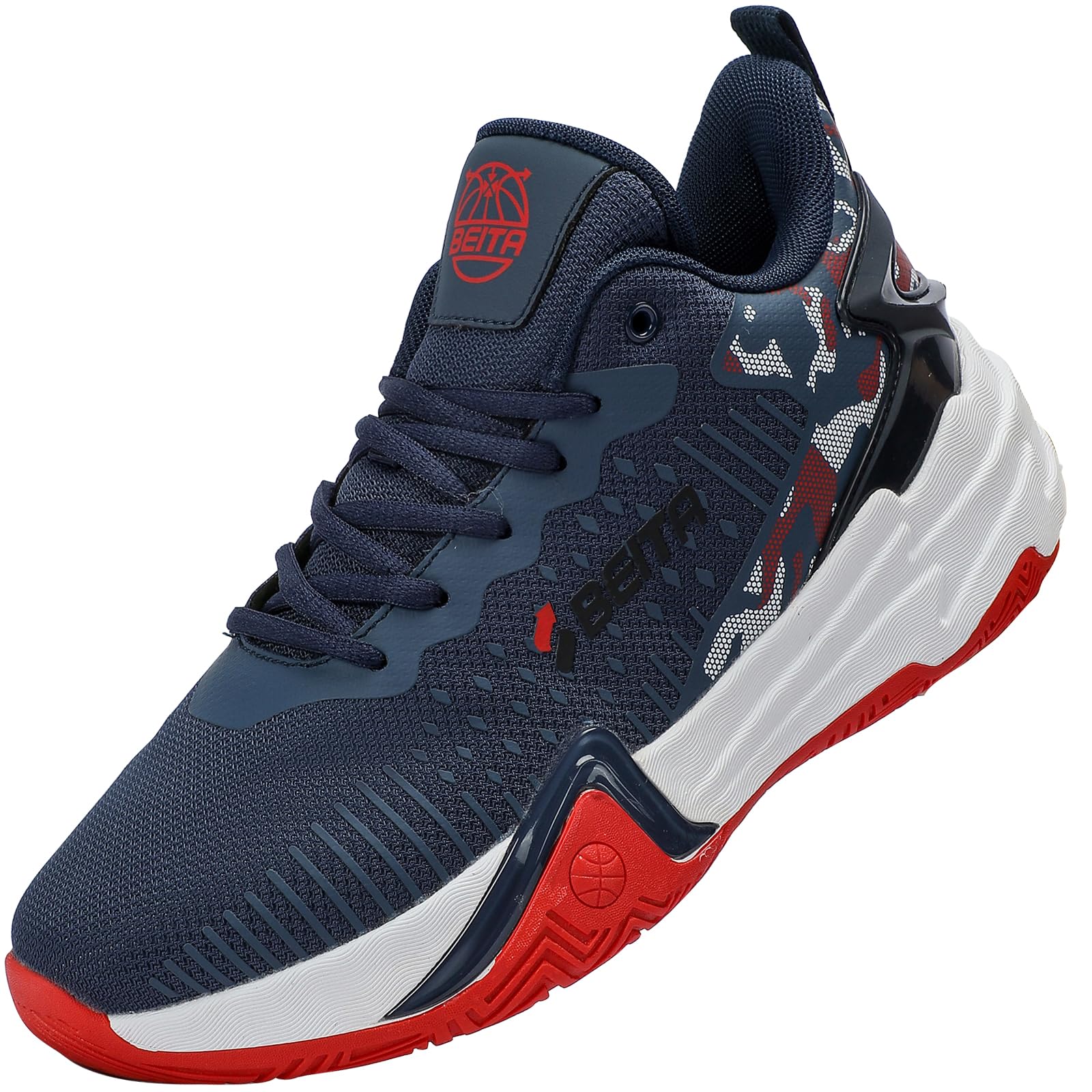 Beita High Upper Basketball Shoes for Men Sneakers Breathable Sports Shoes Anti Slip