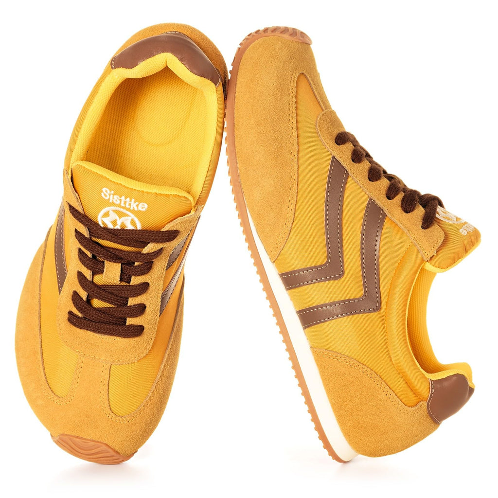 Casual Sneakers for Men Wide Width Fashion Sneakers Genuine Leather Trendy Lace-Up Walking Shoes Lightweight Comfort Non Slip for Outdoor with Memory Foam Insole