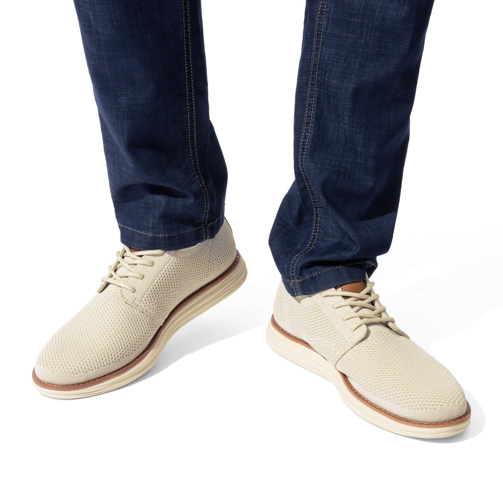 Bruno Marc Men's KnitFlex Breeze Mesh Sneakers Oxford Lace-up Lightweight Casual Walking Shoes