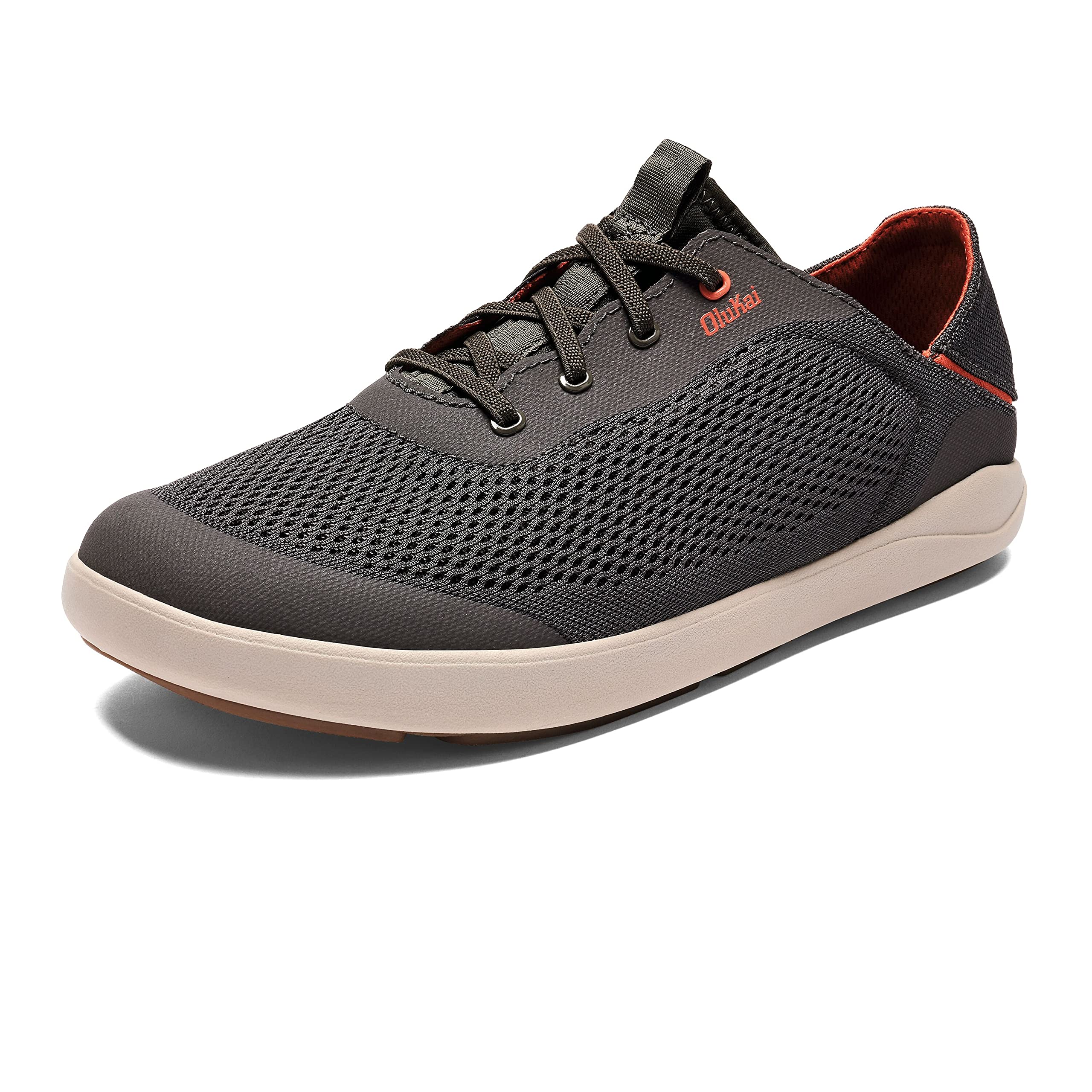 OLUKAI 'Ahi Men’s Performance Marine Shoes, Water-Ready Sneakers with Customized Lacing Fit, Lightweight & Breathable, Enhanced Grip & Traction