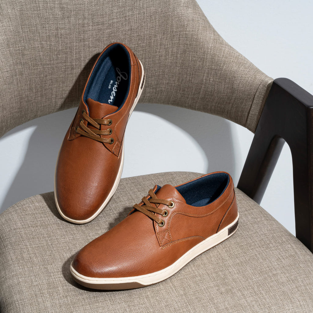 Jousen Men's Fashion Sneakers Classic Retro Casual Shoes for Men Breathable Business Dress Sneaker